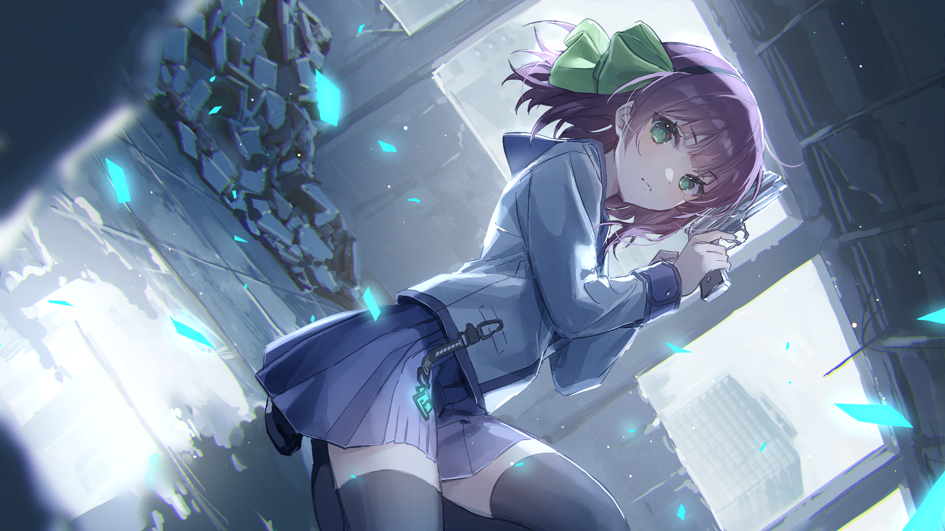 angel_beats! artist_revision crossover gun heaven_burns_red nakamura_yuri oyuyu thighhighs wallpaper