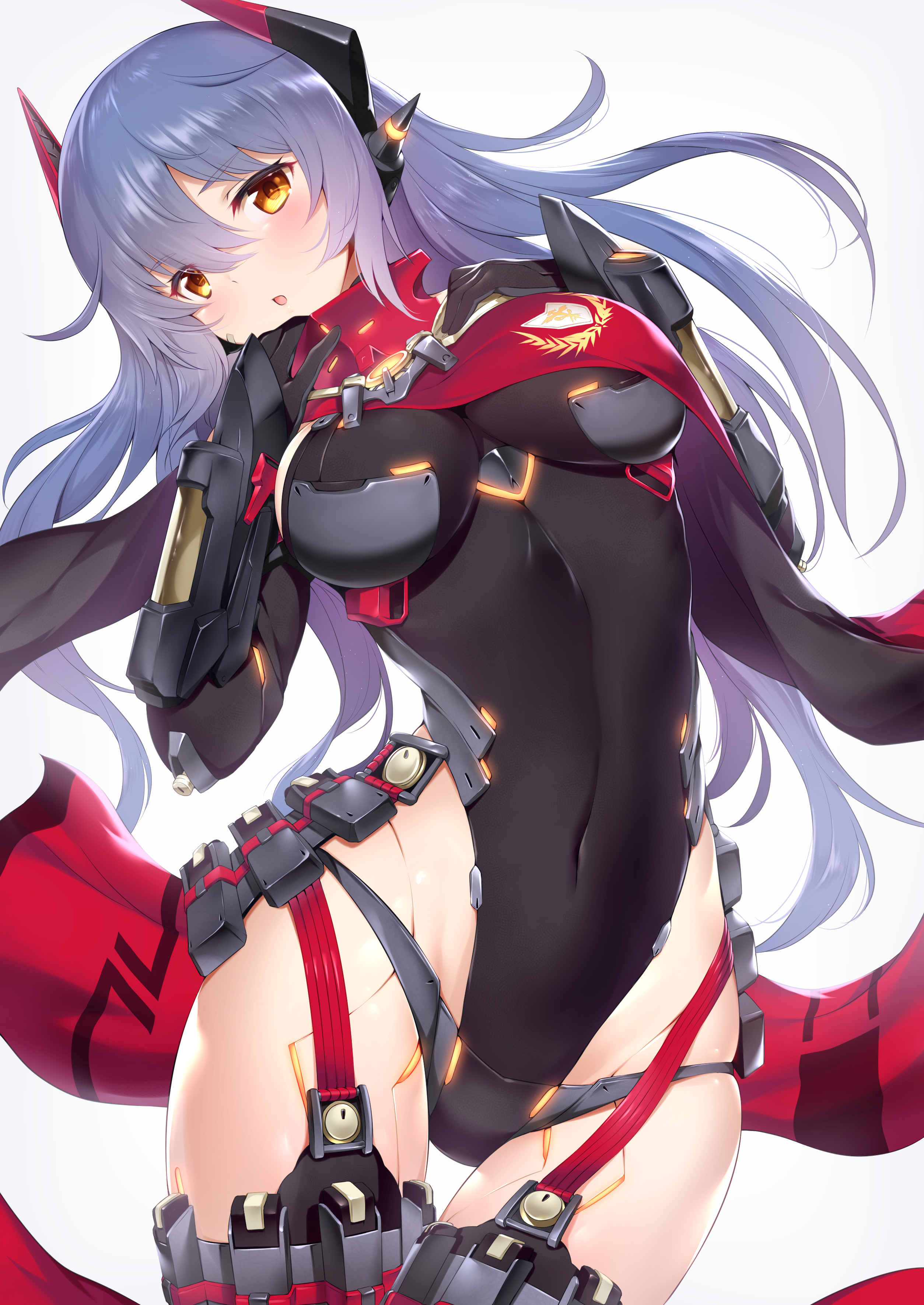 bodysuit hana_(xenoblade_2) hana_jd m-da_s-tarou mecha_musume stockings thighhighs xenoblade_(series) xenoblade_2