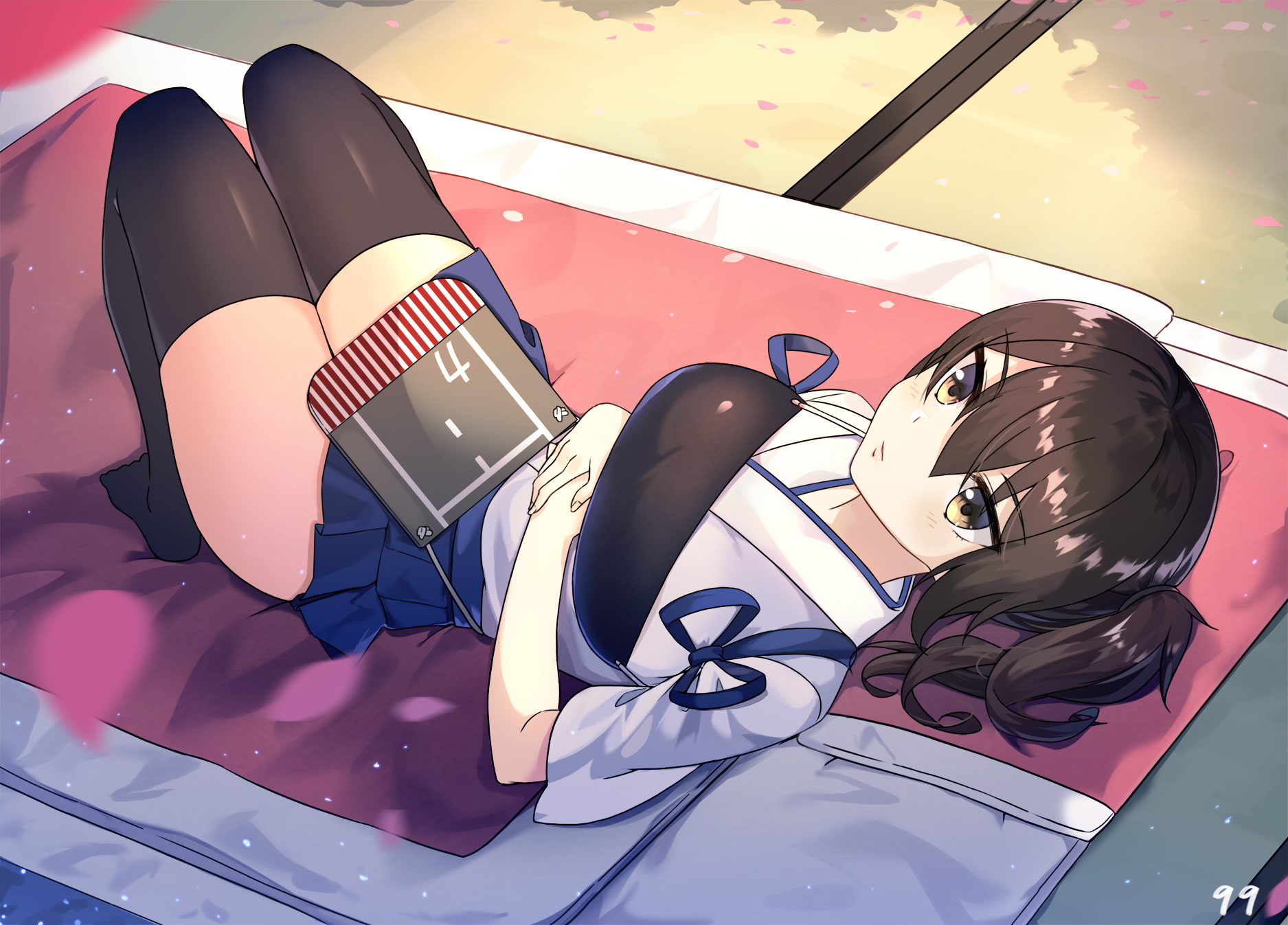 ginon_(sjyh3466) kaga_(kancolle) kantai_collection thighhighs