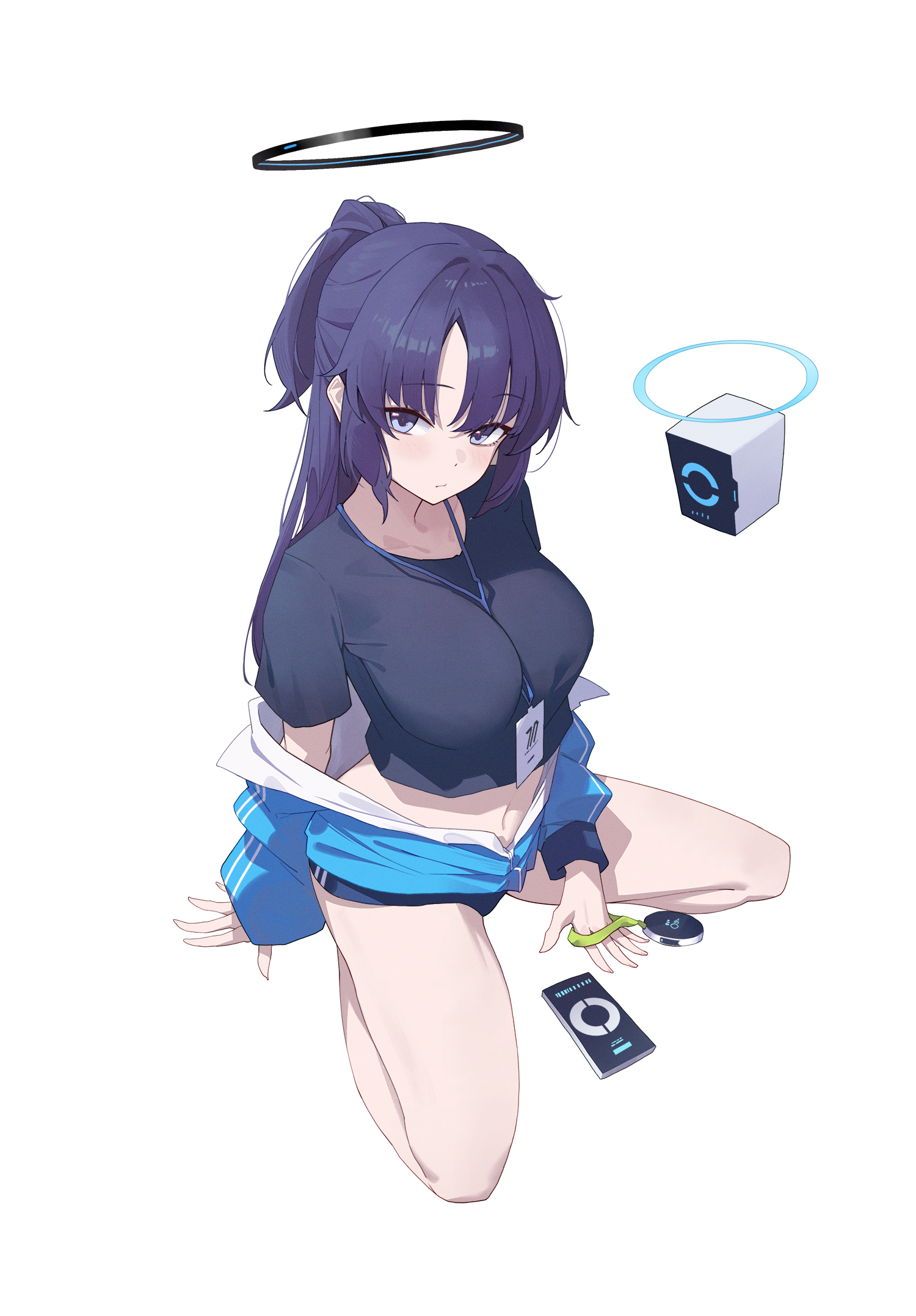 blue_archive buruma gym_uniform halo hayase_yuuka sukaliya