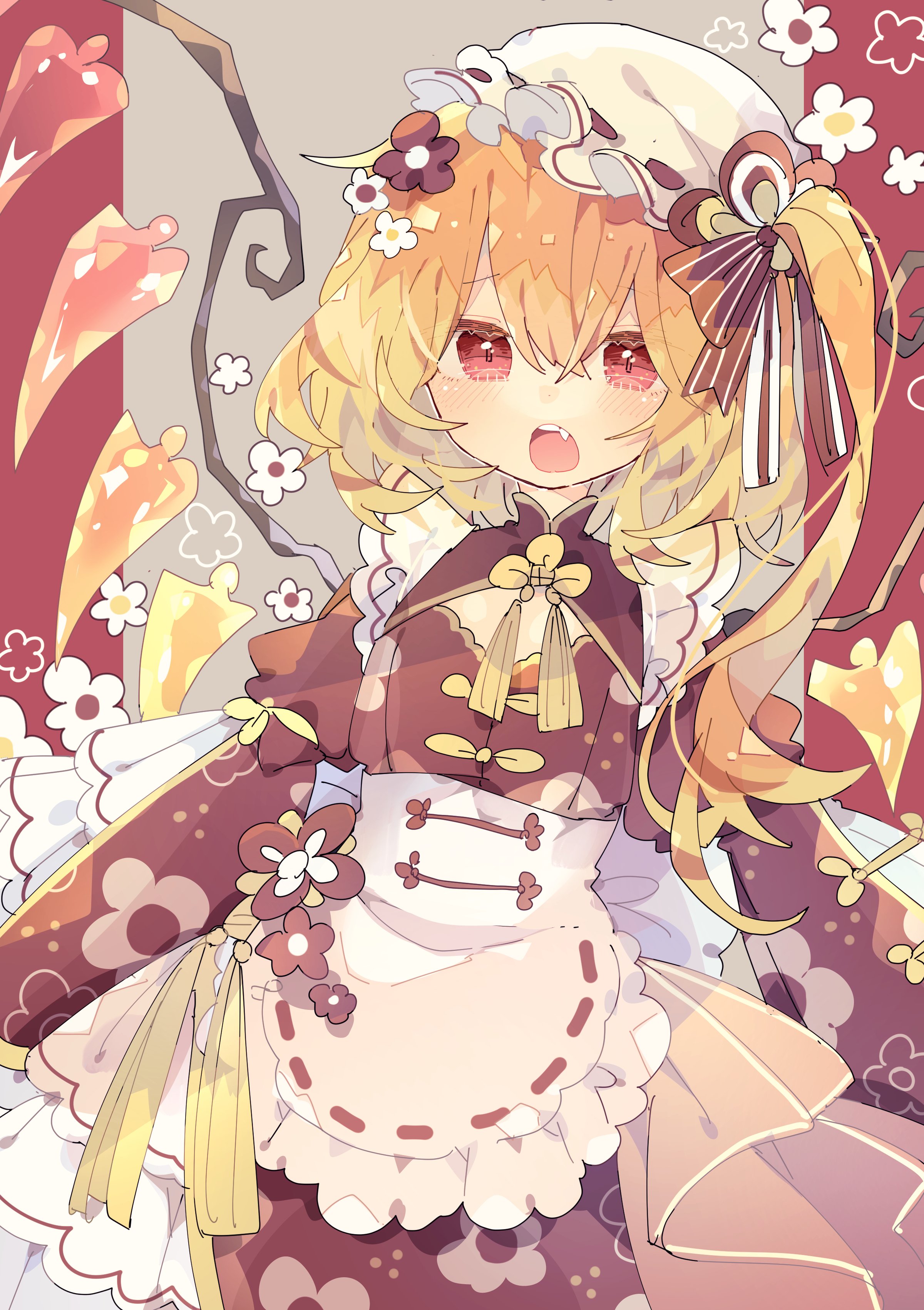 asian_clothes flandre_scarlet niko_rashika touhou wings