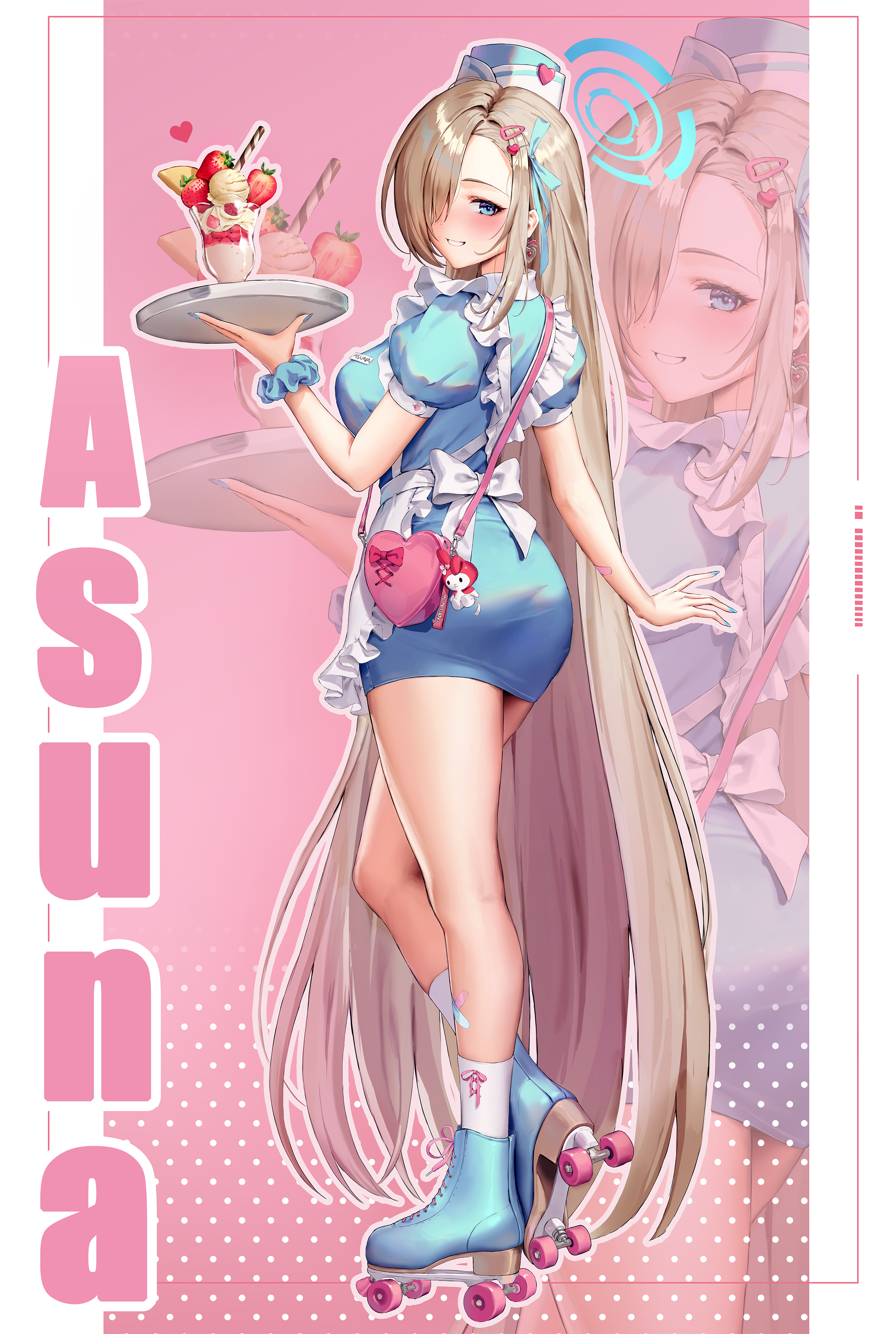 ass blue_archive halo ichinose_asuna jademoon waitress