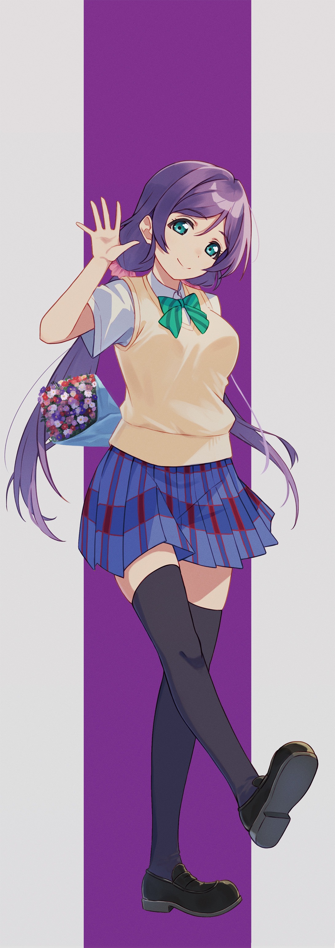 love_live! love_live!_(series) macken seifuku sweater thighhighs toujou_nozomi