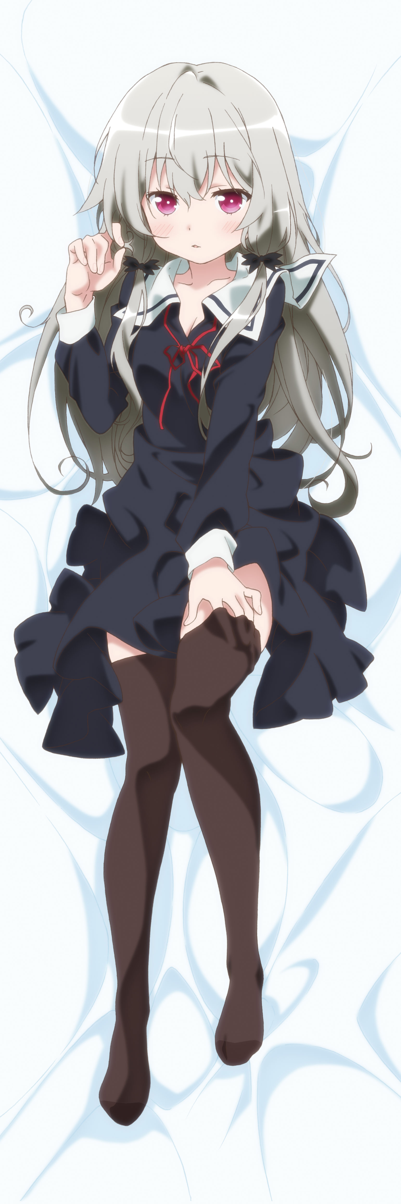 cleavage dakimakura dress skirt_lift sophie_twilight tagme thighhighs tonari_no_kyuuketsuki-san