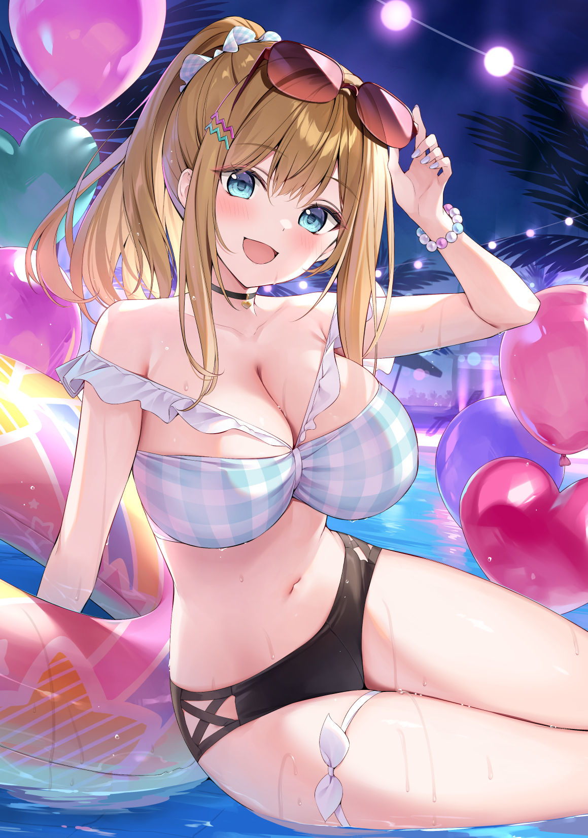 bikini garter megane oryou swimsuits wet
