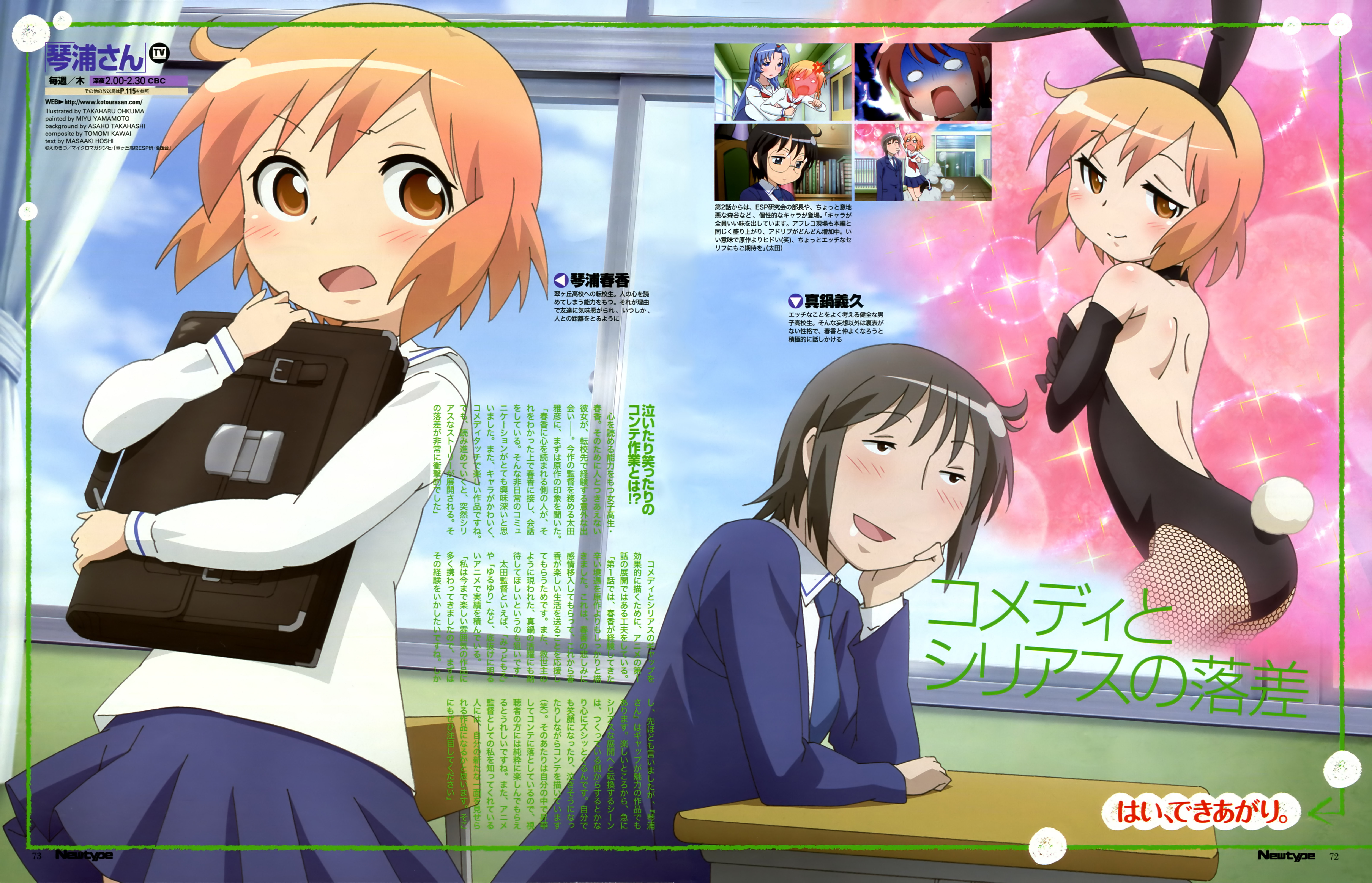 kotoura haruka and manabe yoshihisa (kotoura-san) drawn by