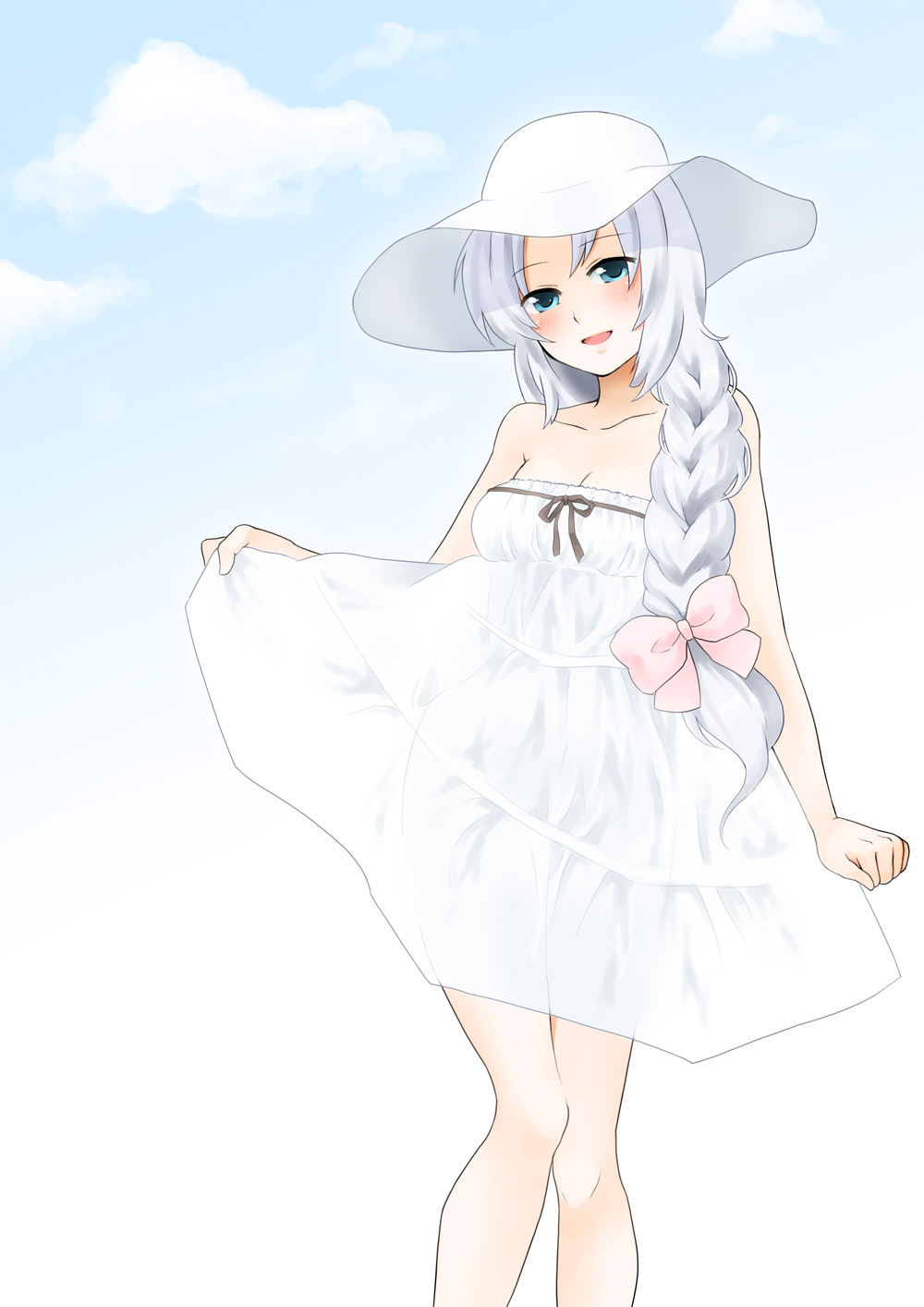 dress okura summer_dress touhou yagokoro_eirin