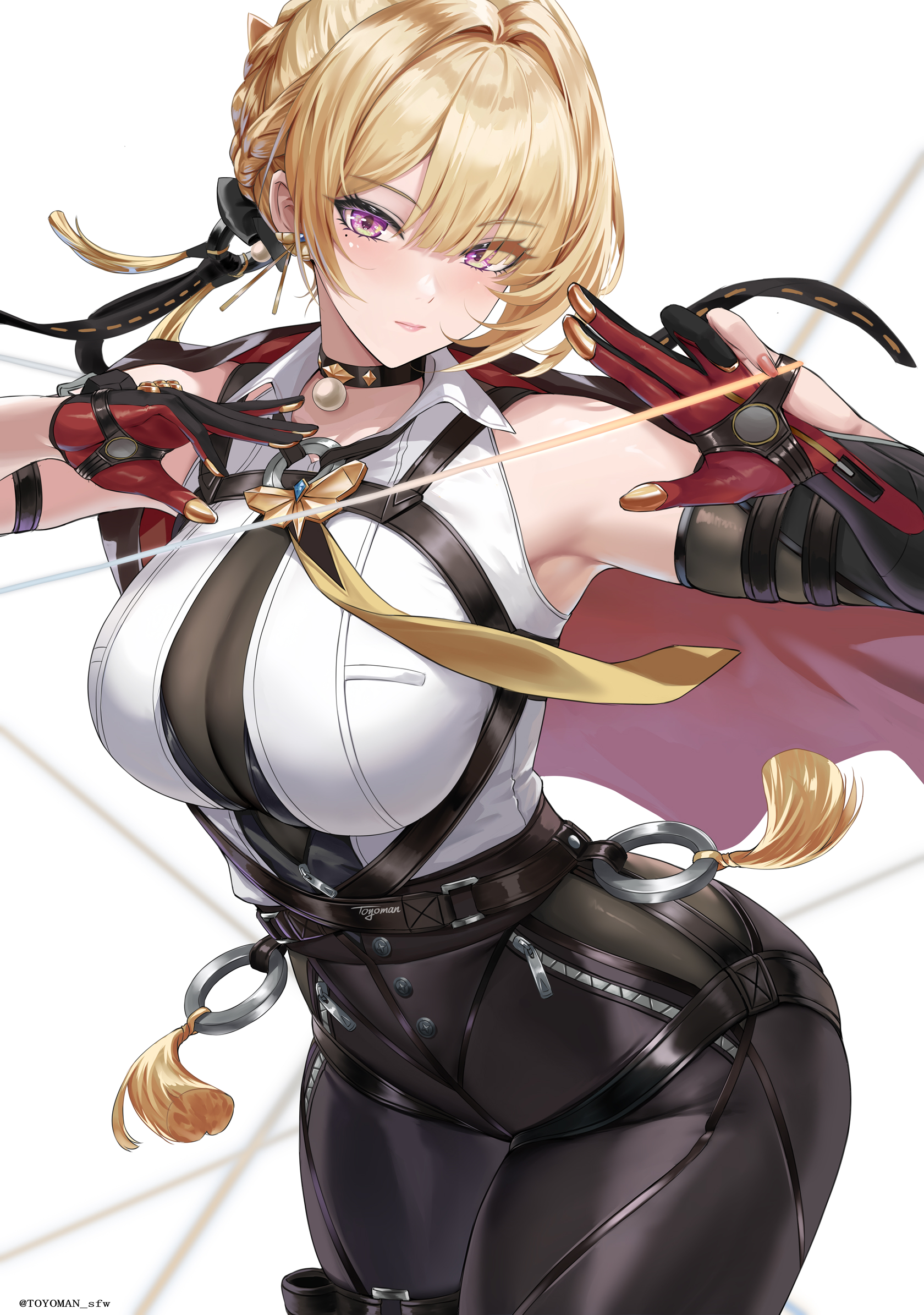 bodysuit evelyn_chevalier garter no_bra see_through toyoman zenless_zone_zero