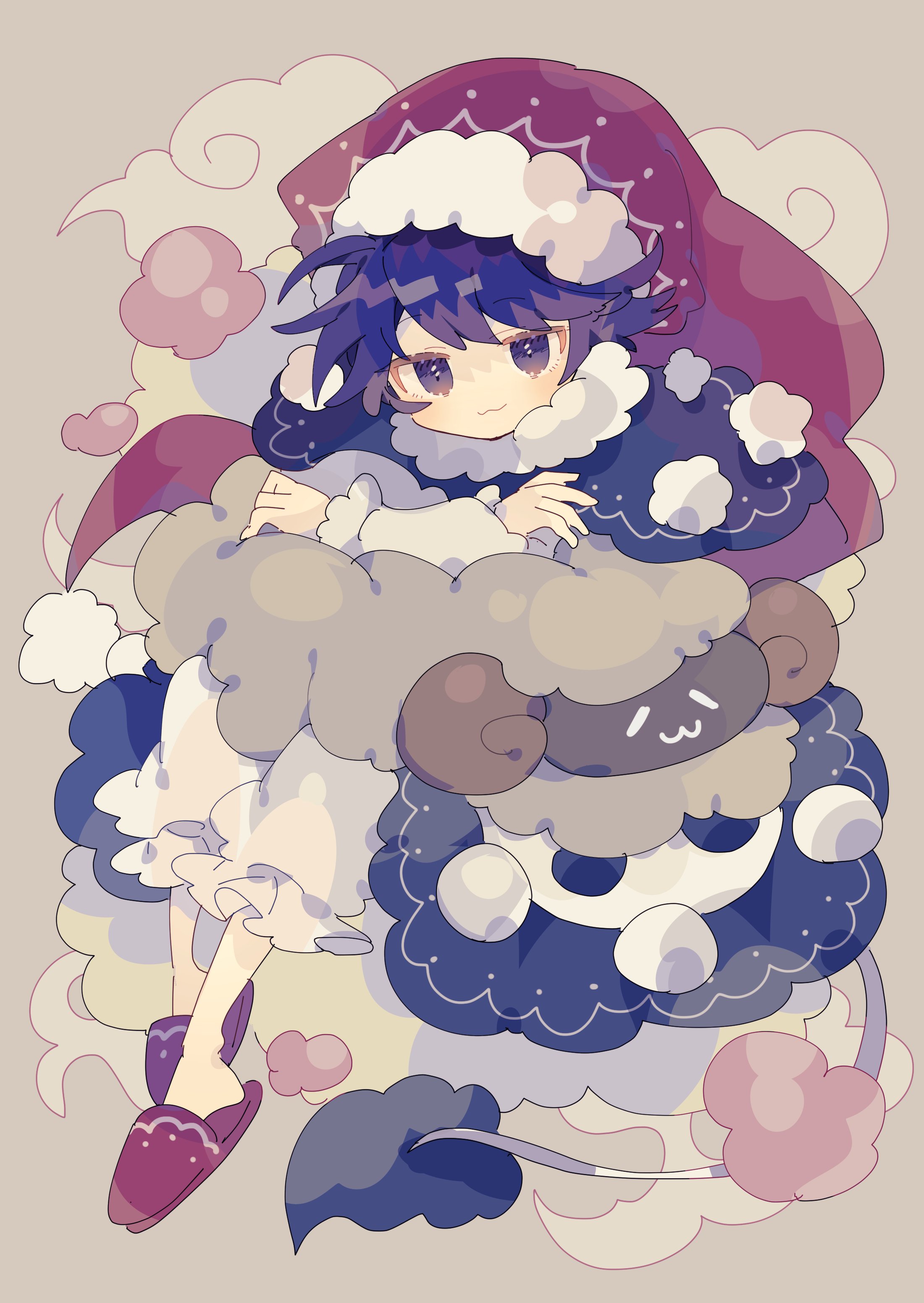 christmas doremy_sweet niko_rashika tail touhou