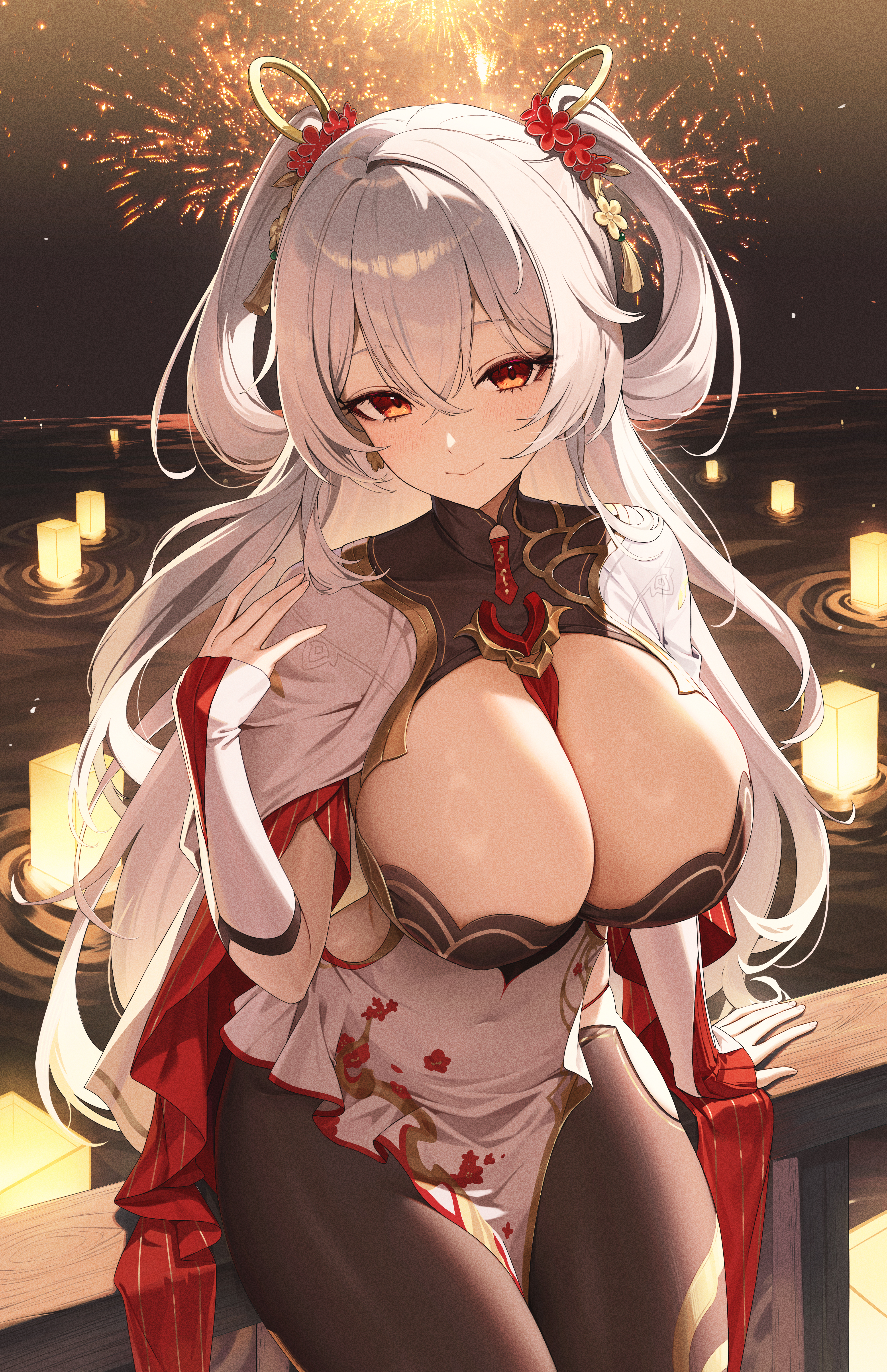 asian_clothes benghuai_xueyuan dkxlek honkai_impact no_bra pantyhose theresa_apocalypse