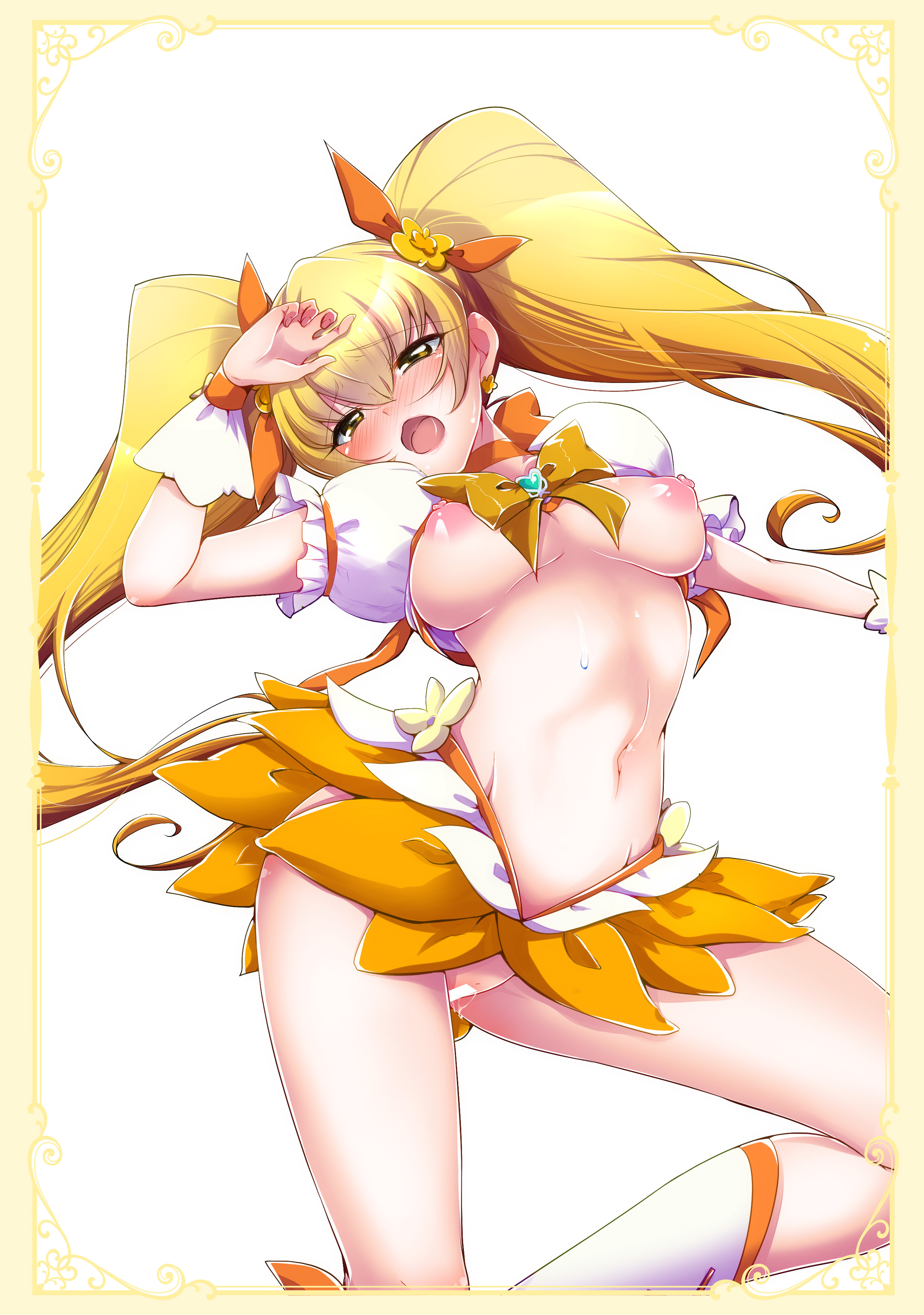 breasts censored heartcatch_precure! miyanoyuki myoudouin_itsuki precure pussy_juice