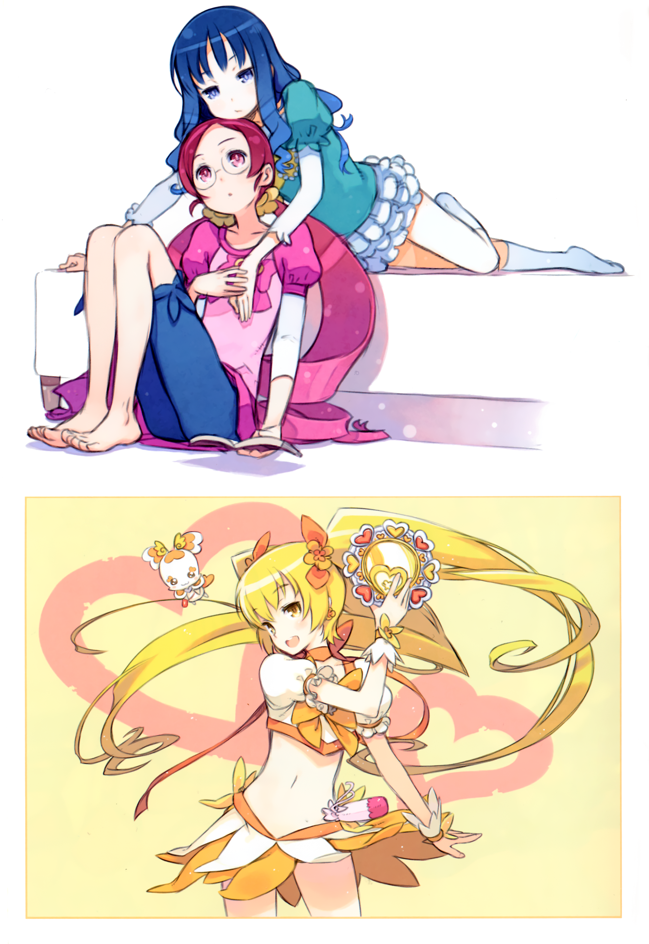 granada_level9 hanasaki_tsubomi heartcatch_precure! kuroboshi_kouhaku kurumi_erika myoudouin_itsuki potpourri_(precure) precure