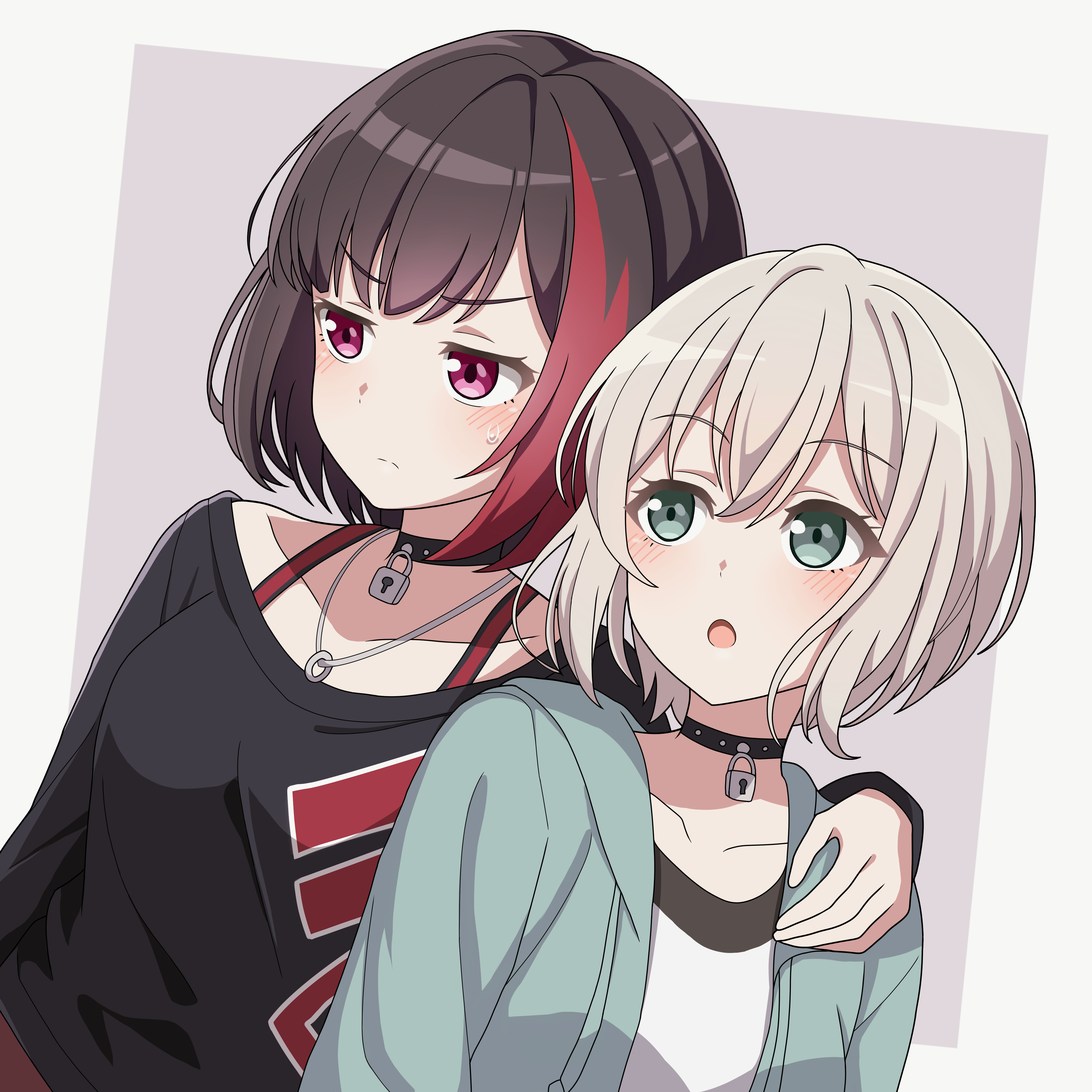 aoba_moca bang_dream! mitake_ran vector_(dmlddmld00)