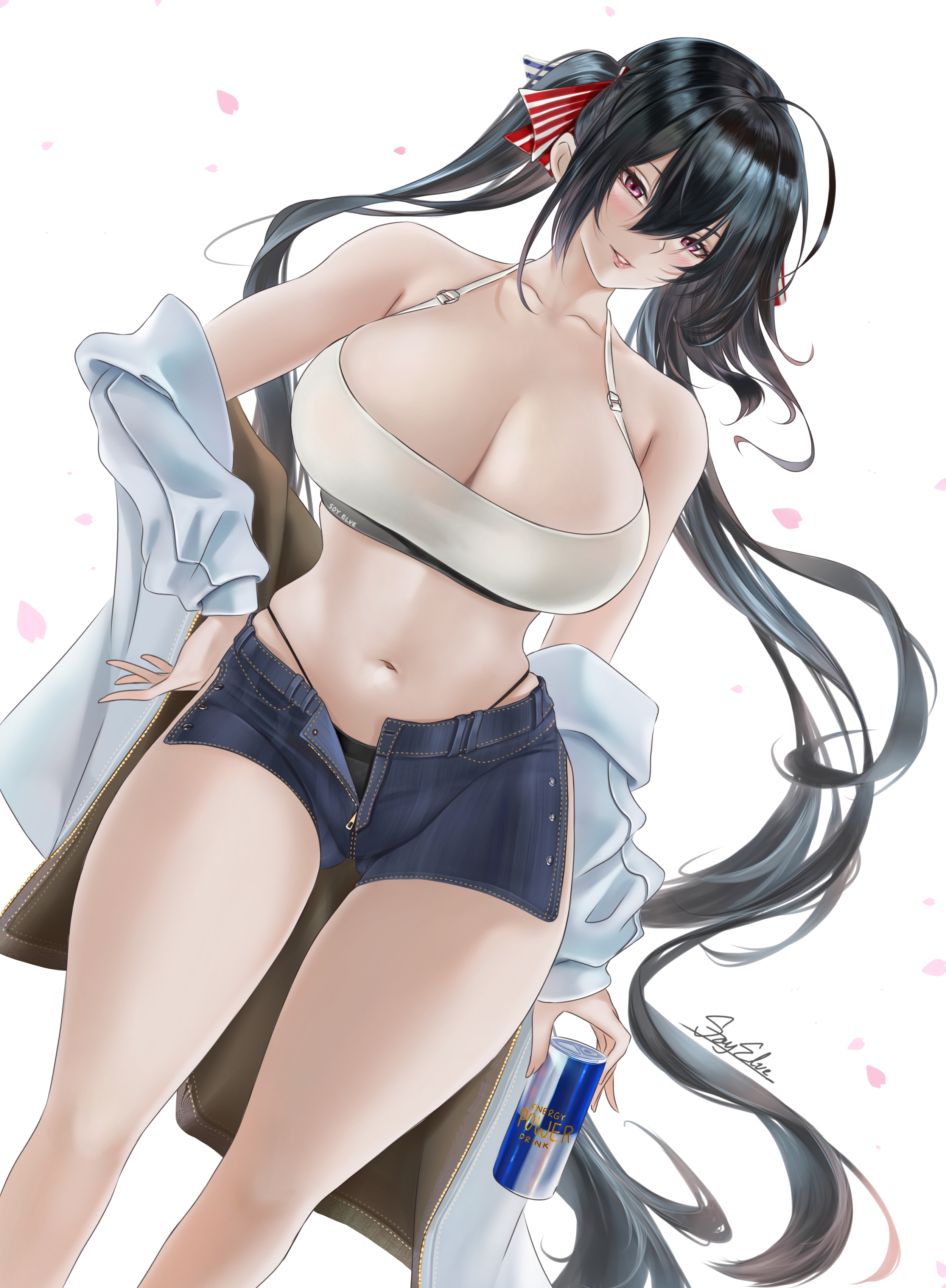 azur_lane bra open_shirt pantsu soy'elve taihou_(azur_lane)