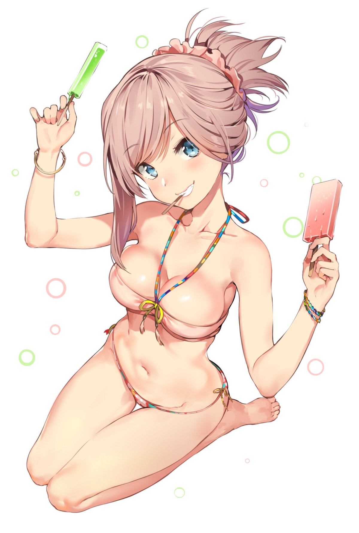 bikini cleavage fate/grand_order miyamoto_musashi_(fate) swimsuits yuran