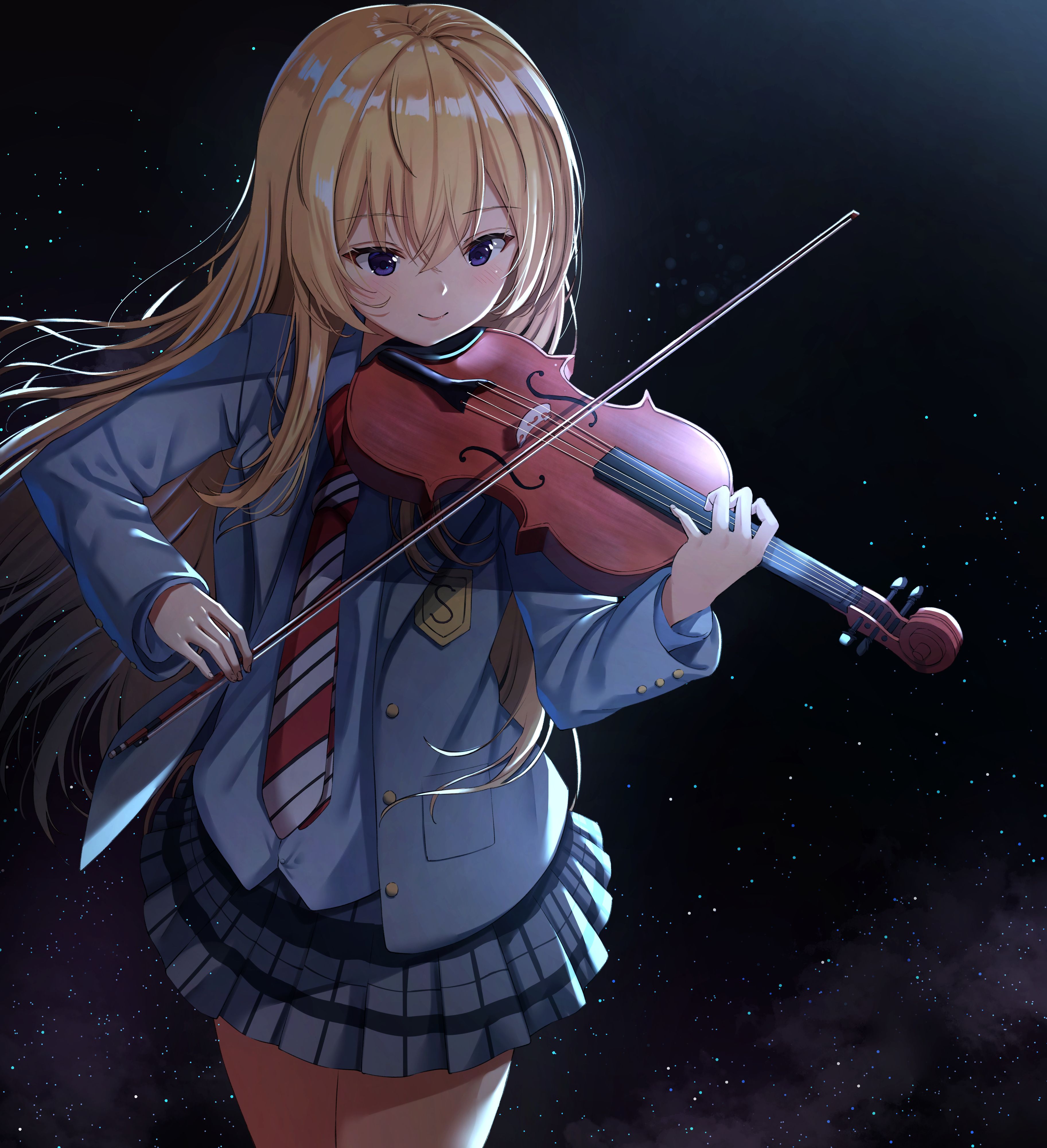 Shigatsu wa Kimi no Uso Kaori Miyazono With Violin 2, Violin Girl