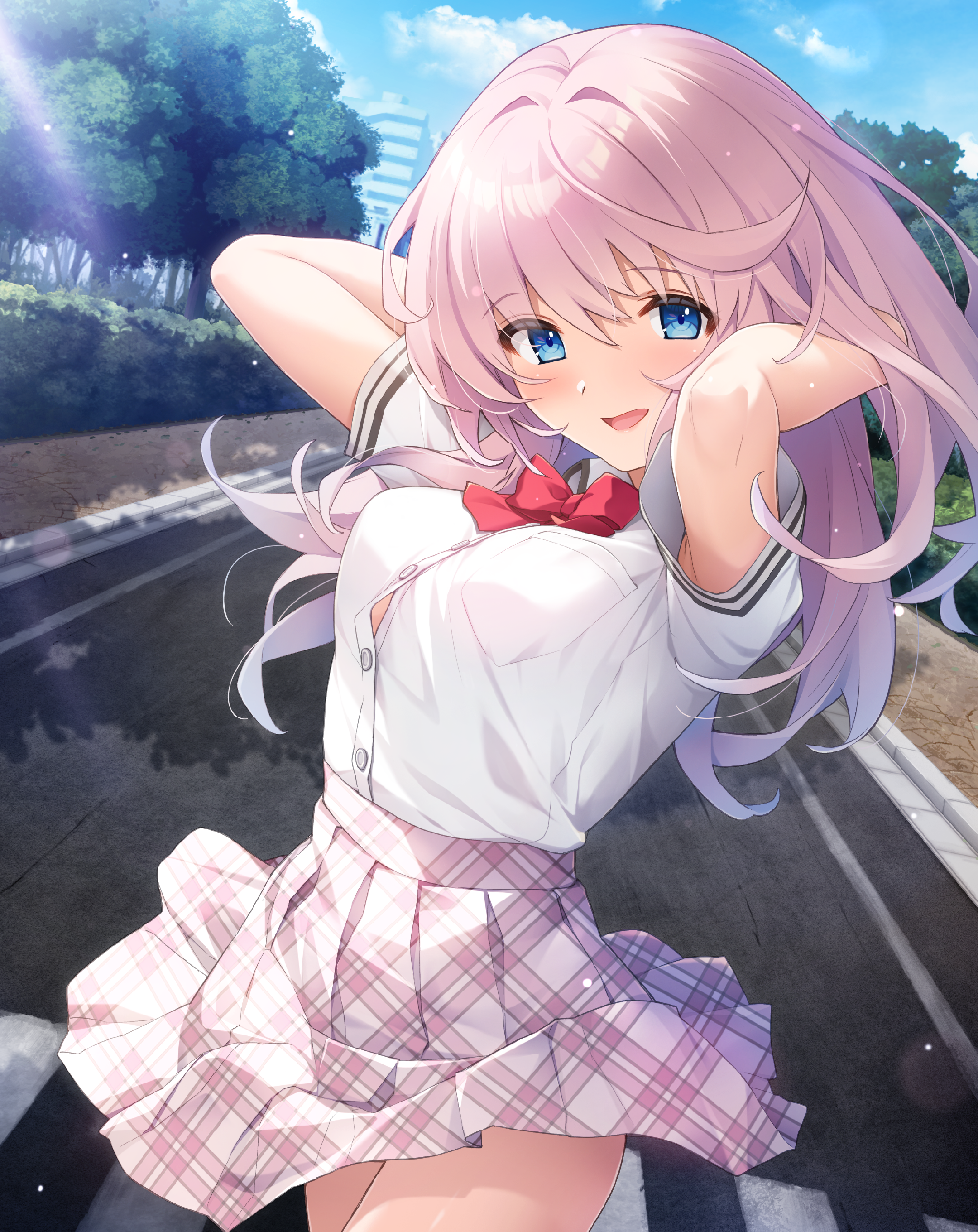 clovergame sawayaka_samehada seifuku skirt_lift