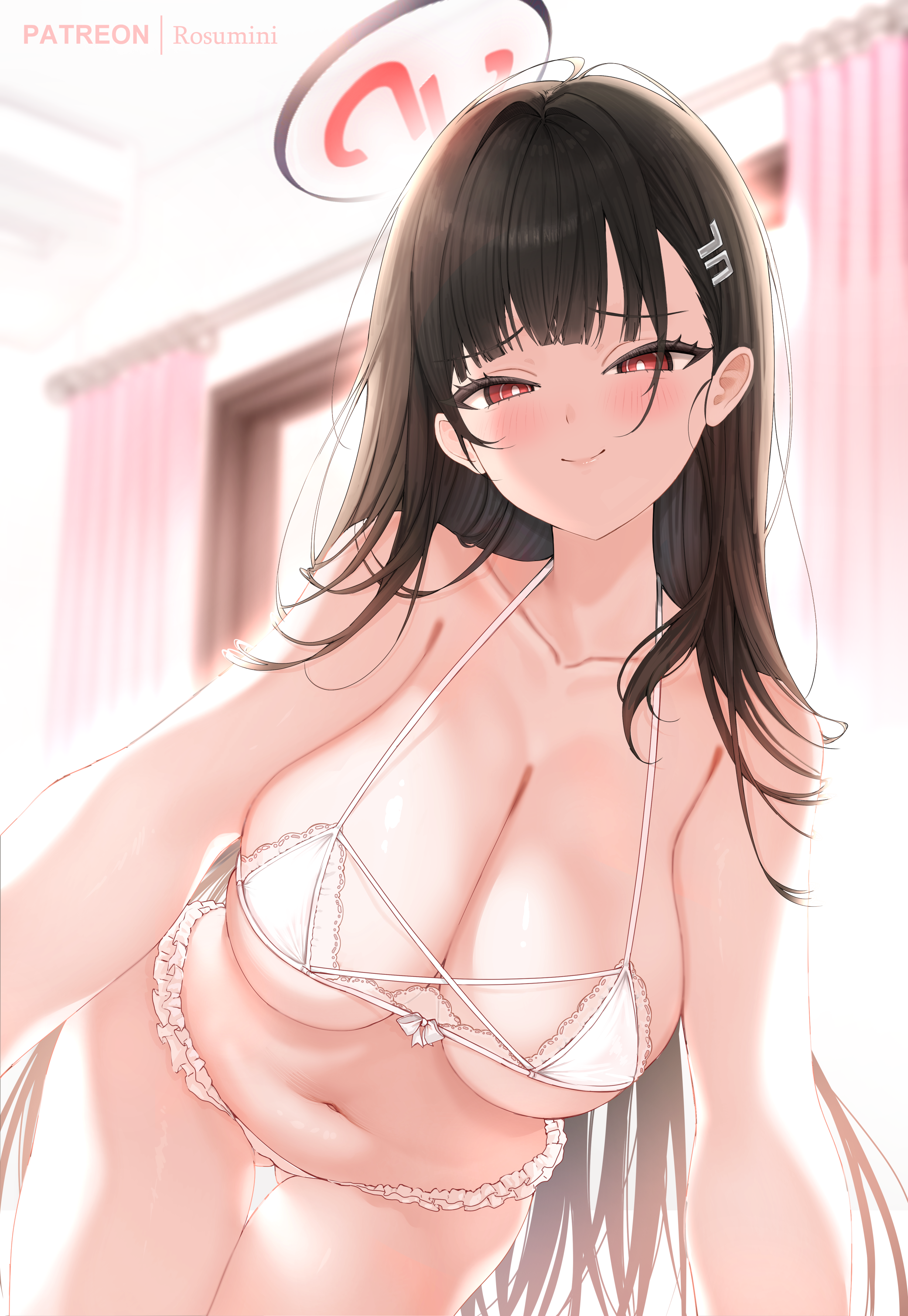 blue_archive bra halo lingerie pantsu rosumini tsukatsuki_rio