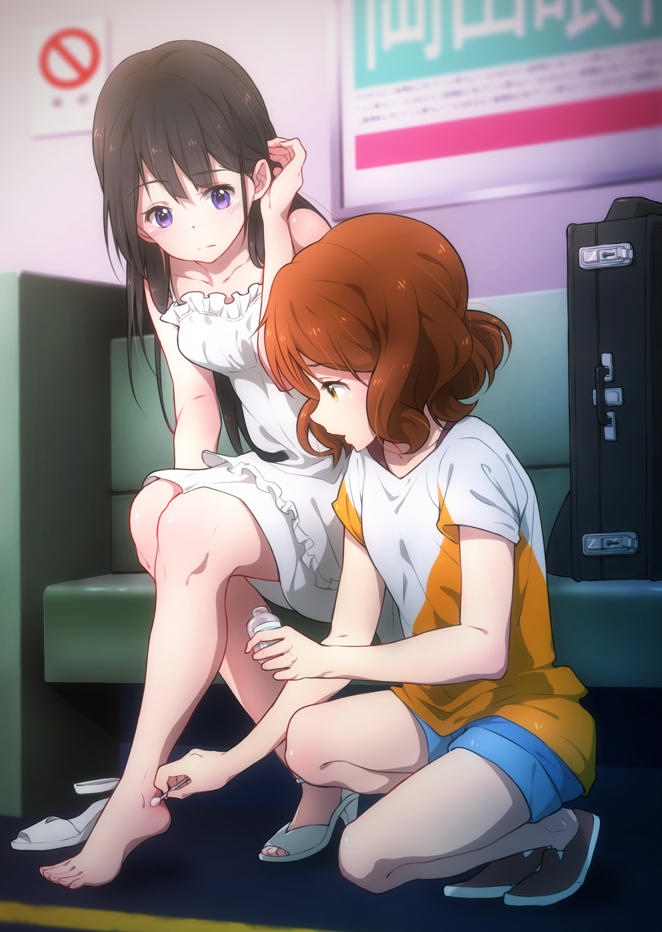 dress feet futonchan heels hibike!_euphonium kousaka_reina oumae_kumiko