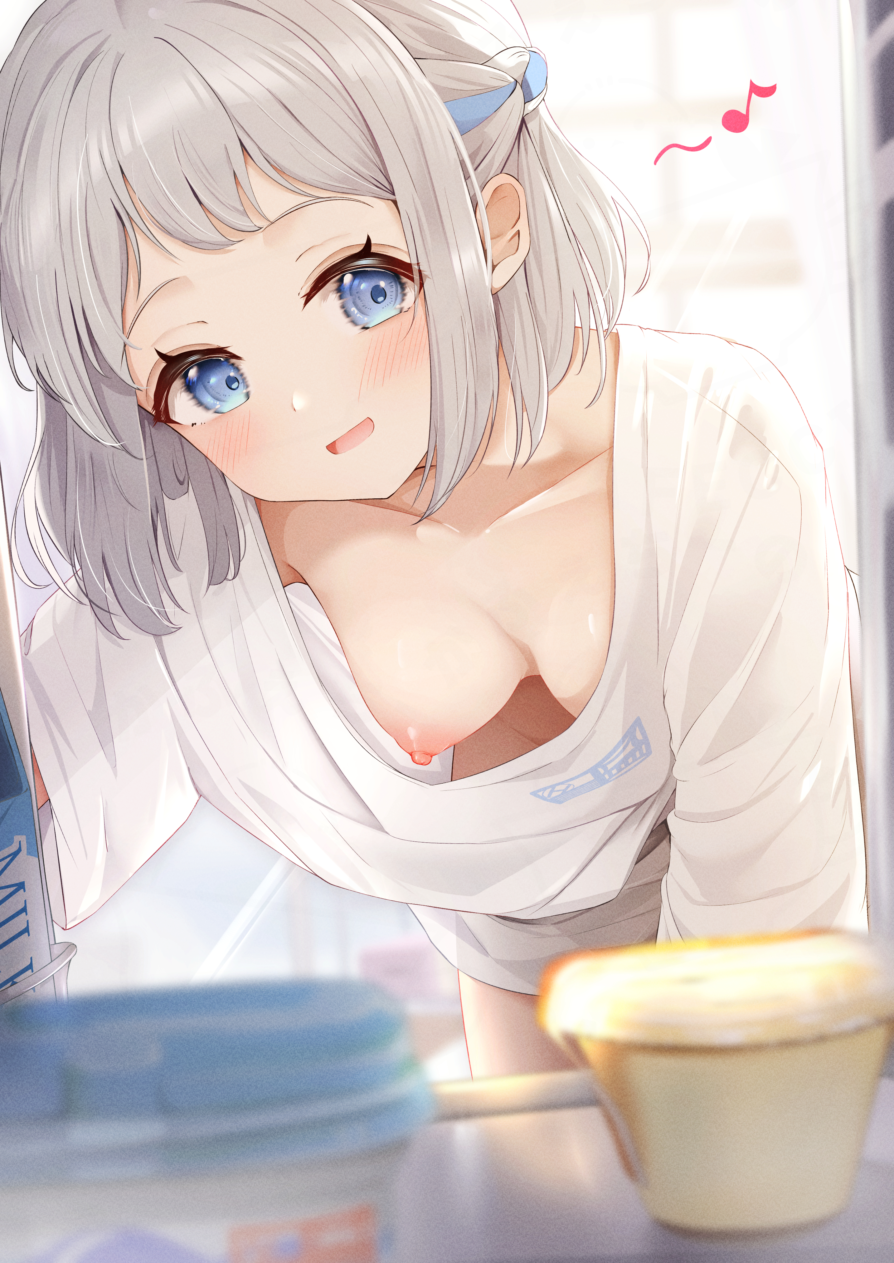 breasts gakuen_idolm@ster katsuragi_lilja nipples no_bra sky_cappuccino the_idolm@ster wardrobe_malfunction