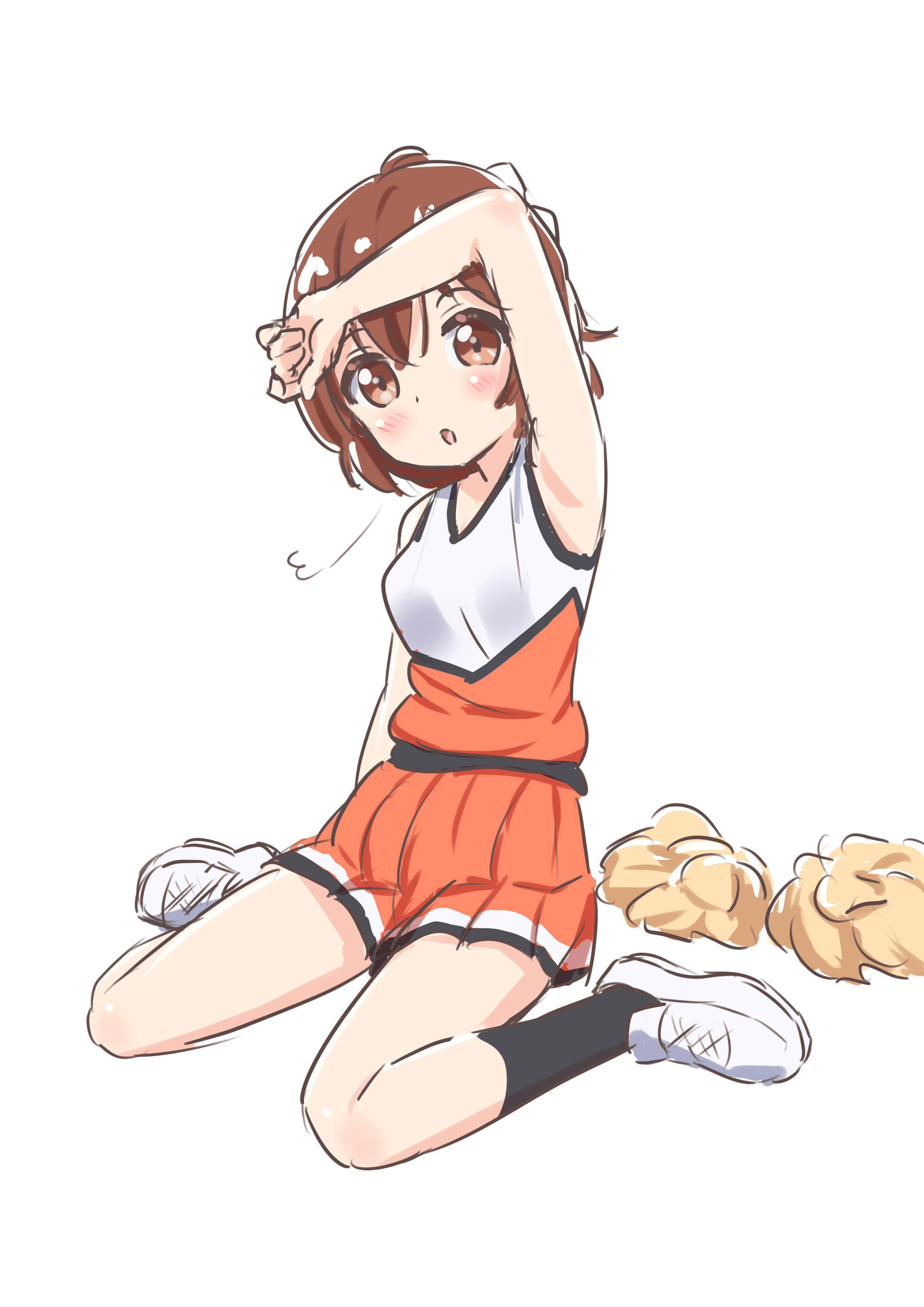 anima_yell! cheerleader sketch tatejima_kotetsu warukusu