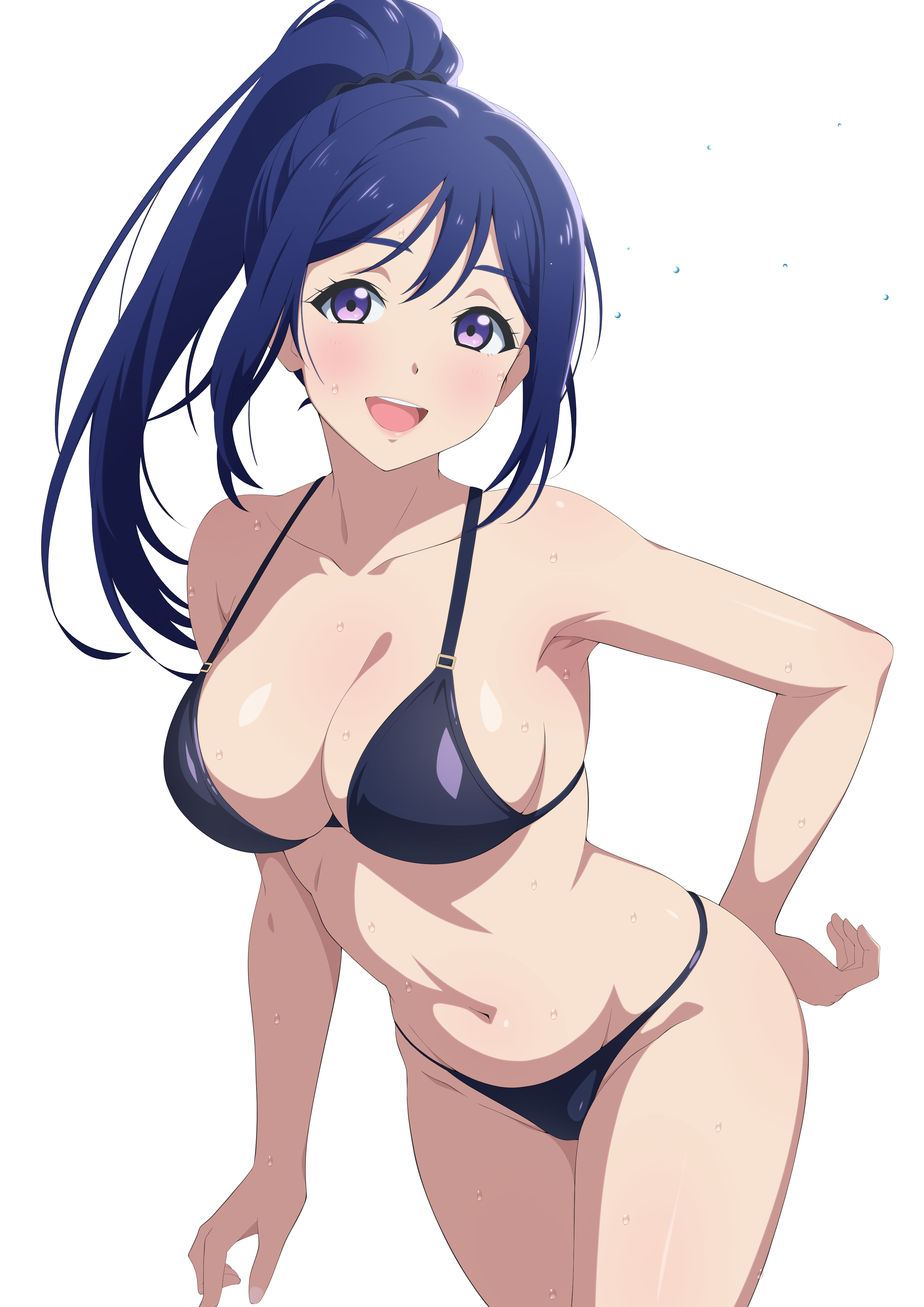 bikini huet-pc love_live!_sunshine!! matsuura_kanan swimsuits