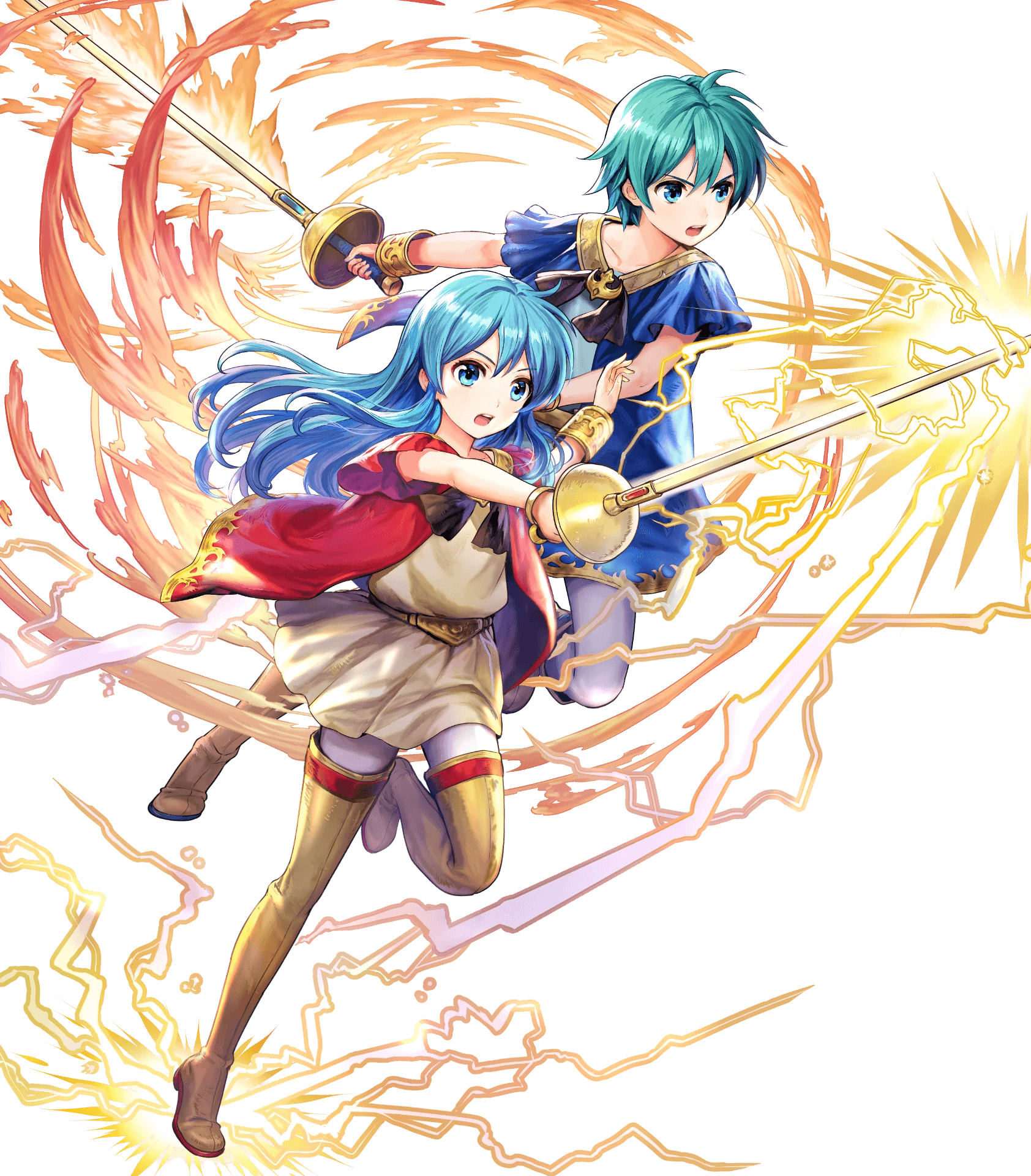 asatani_tomoyo dress eirika ephraim fire_emblem fire_emblem:_seima_no_kouseki fire_emblem_heroes heels nintendo sword thighhighs transparent_png