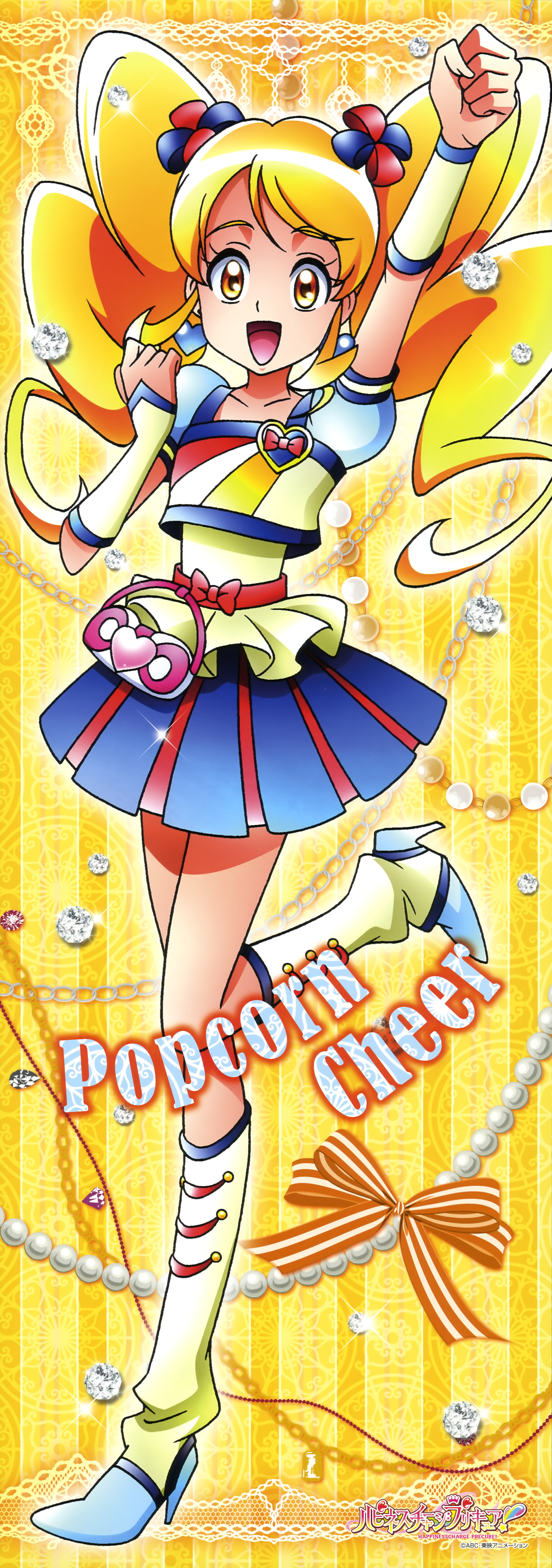 happiness_charge_precure! heels oomori_yuuko pretty_cure satou_masayuki stick_poster