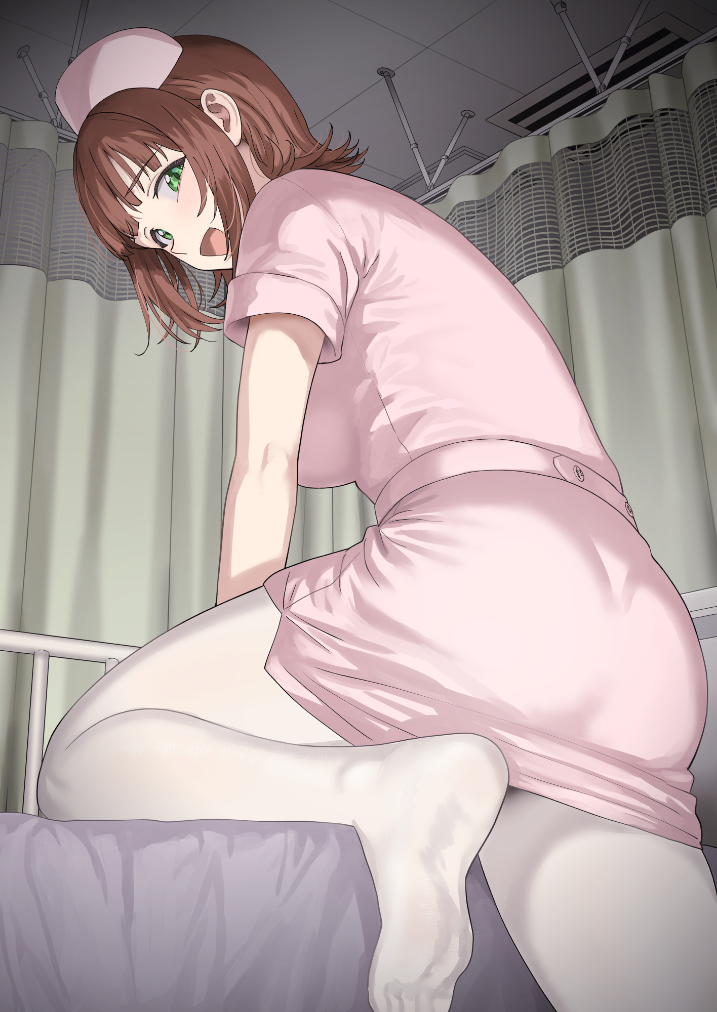 amami_haruka ass nurse pantyhose the_idolm@ster tsurui