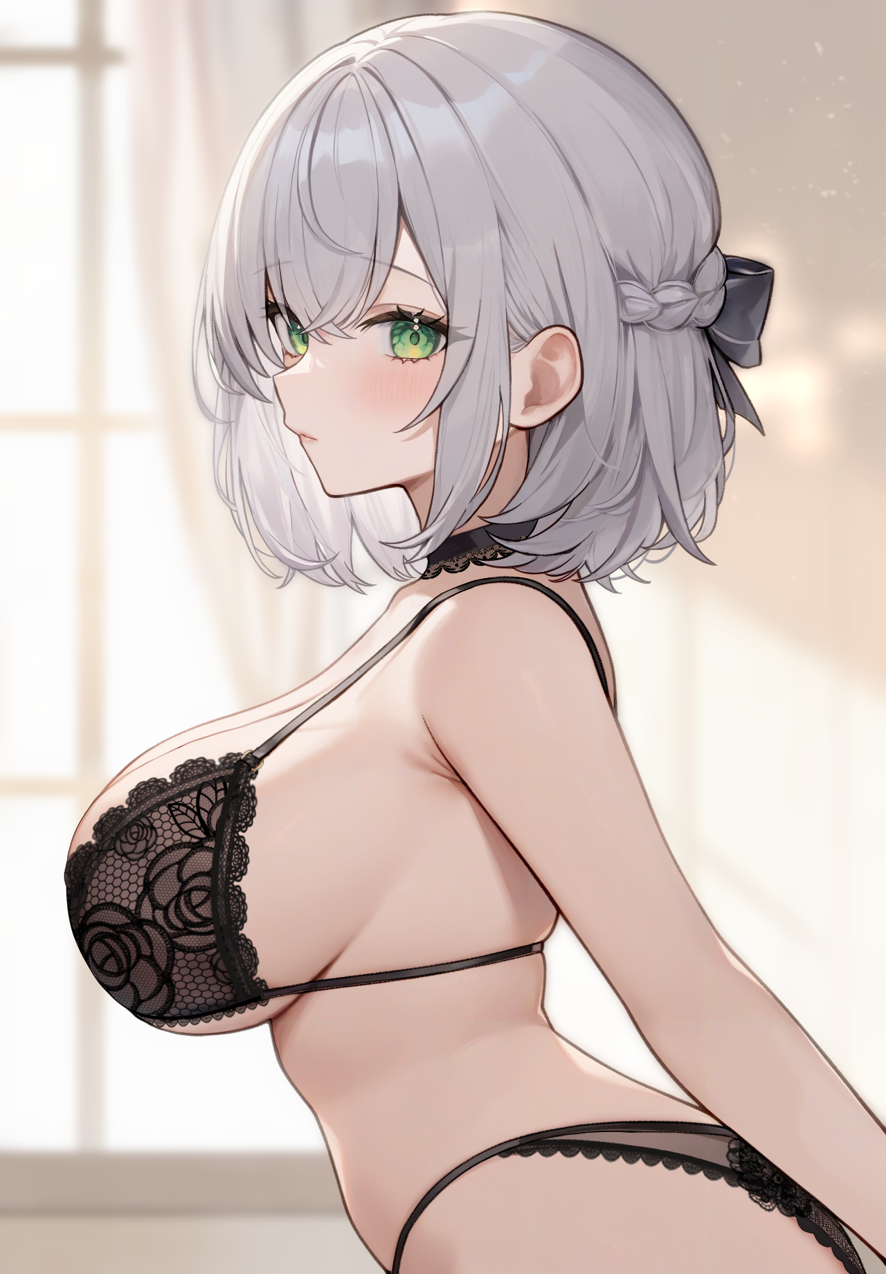 aria_(ariacue) bra hololive lingerie pantsu shirogane_noel