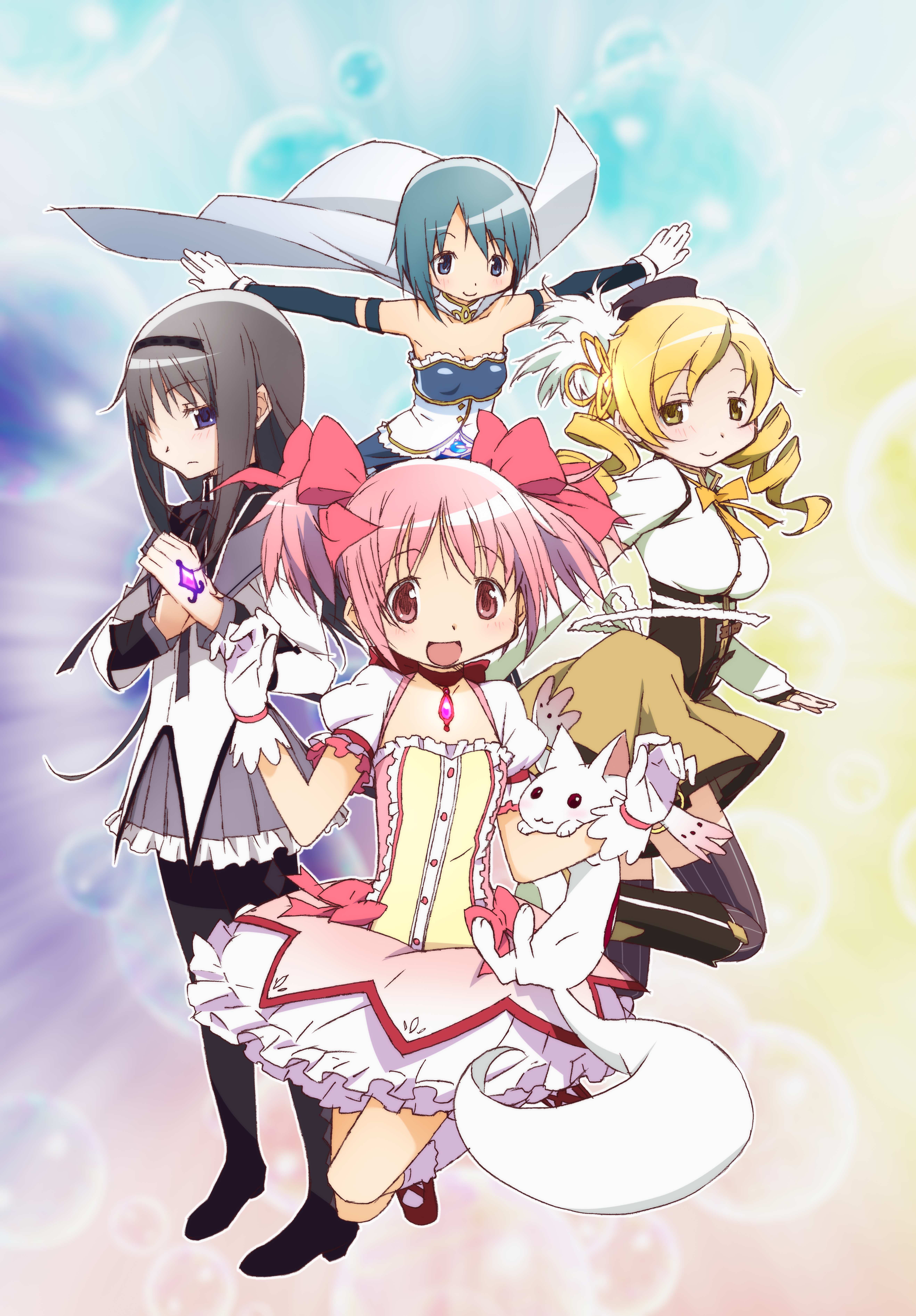 akemi_homura kaname_madoka kishida_takahiro kyubey mahou_shoujo_madoka_magica miki_sayaka tomoe_mami