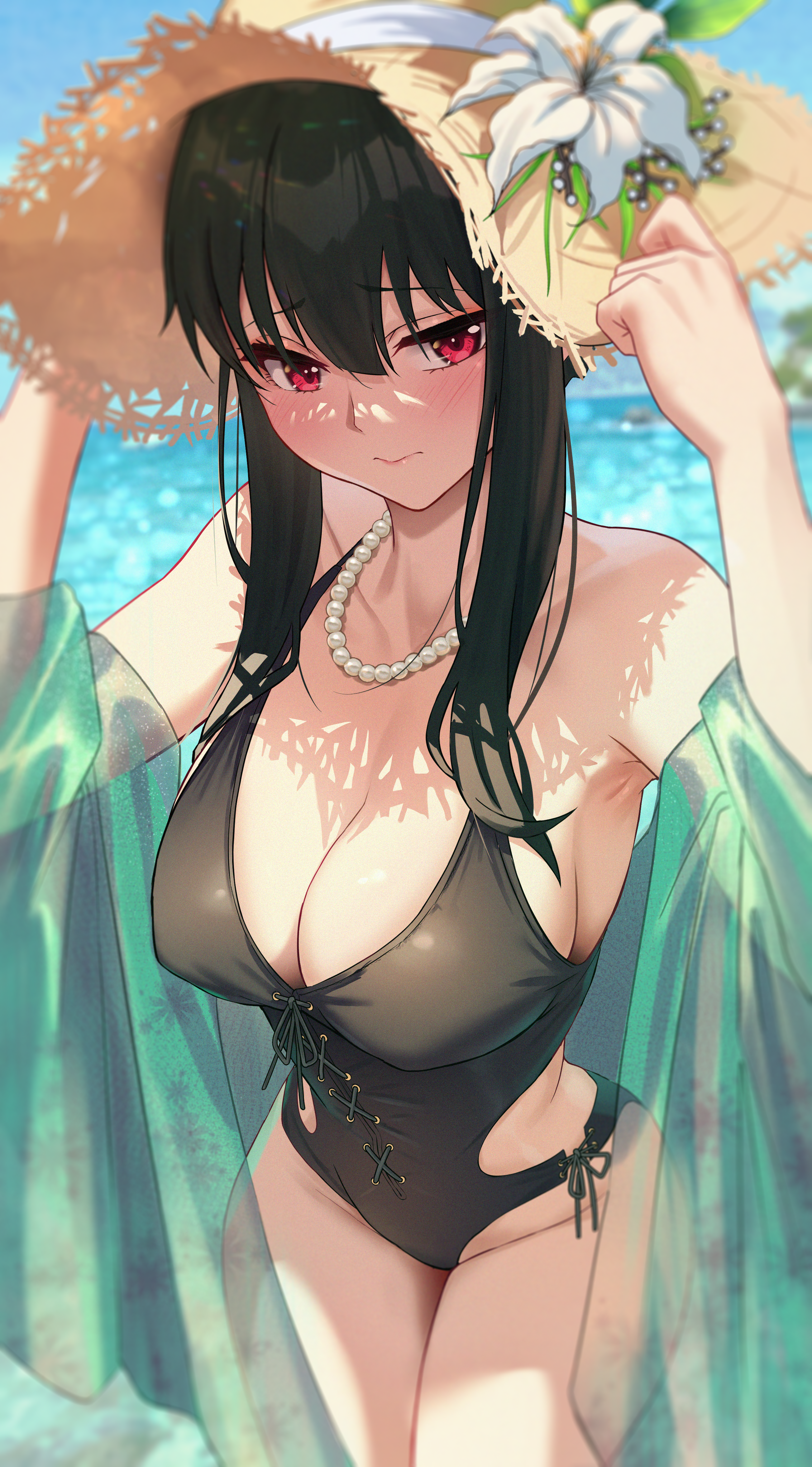 see_through solar_(happymonk) spy_x_family swimsuits yor_briar