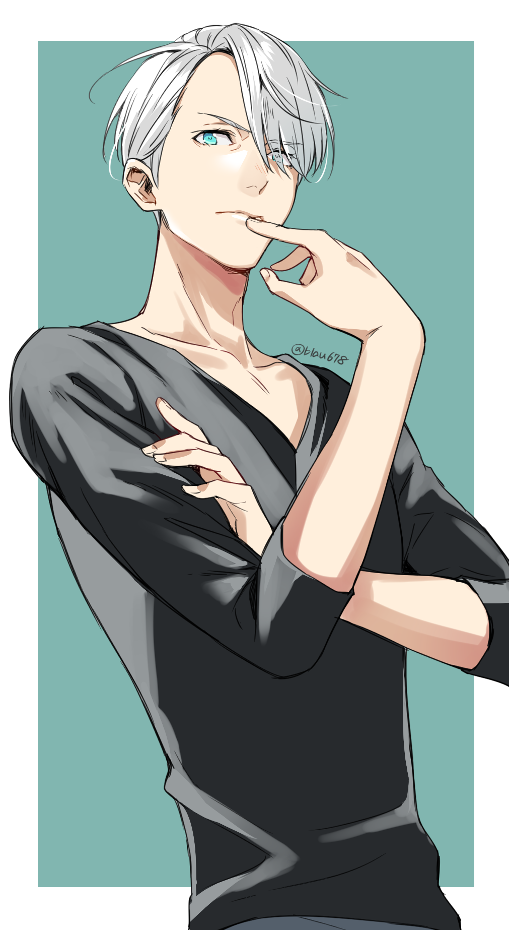 92_(artist) male victor_nikiforov yuri!!!_on_ice