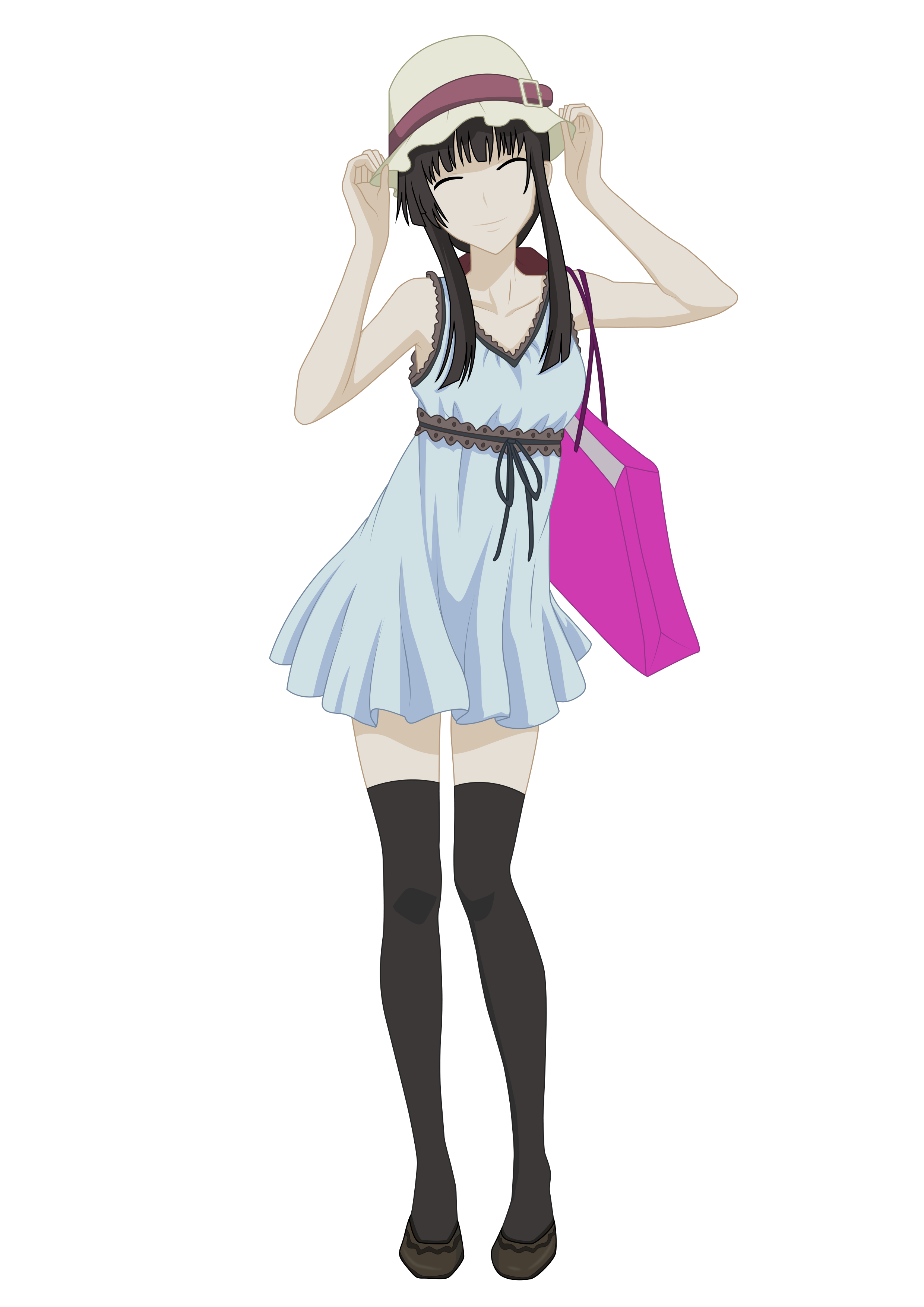 dress sanka_rea sankarea thighhighs transparent_png vector_trace