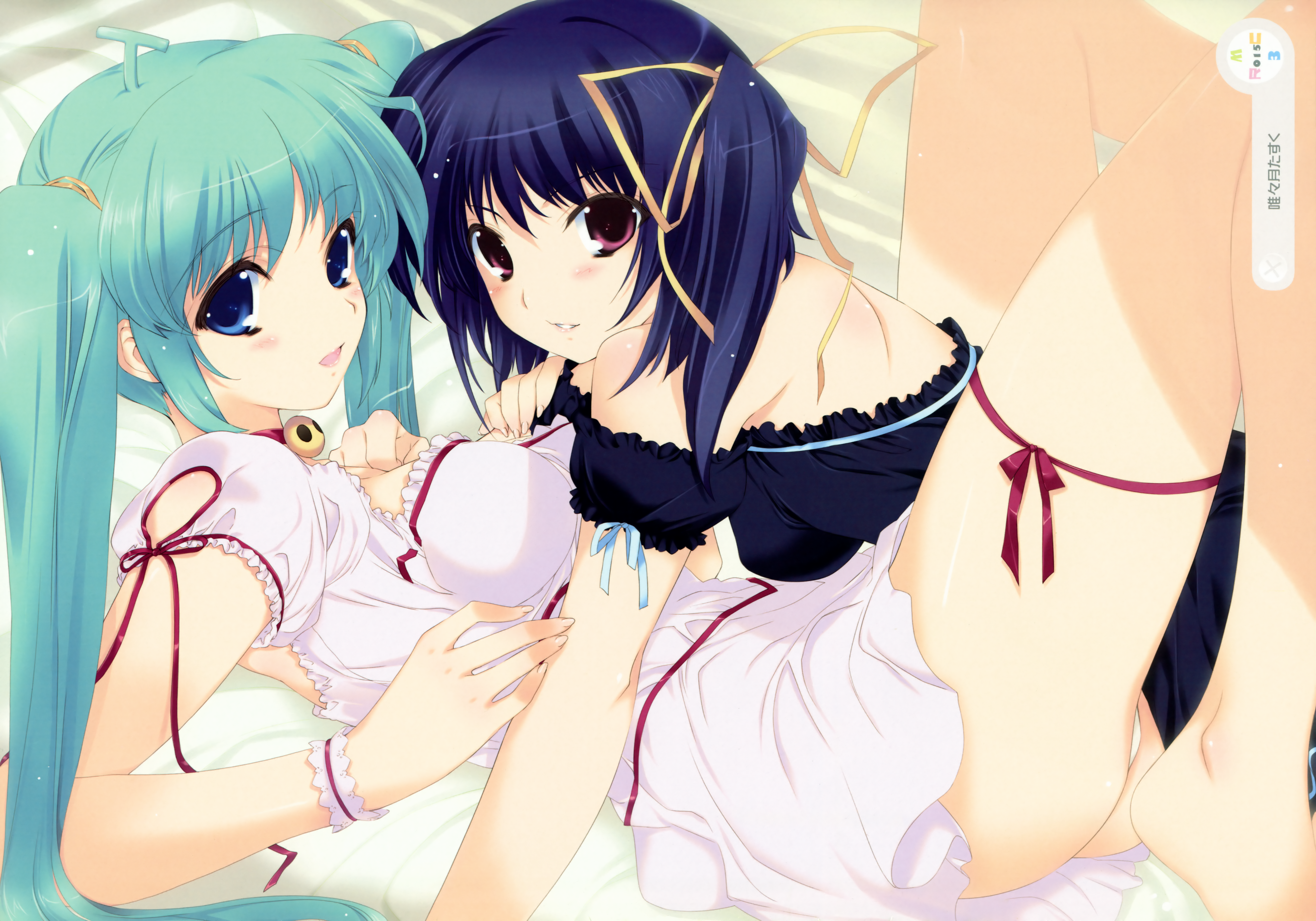 Iizuki Tasuku Melonbooks Black Lemon Chan Melon Chan Garter Lingerie Pantsu Yuri Yande Re