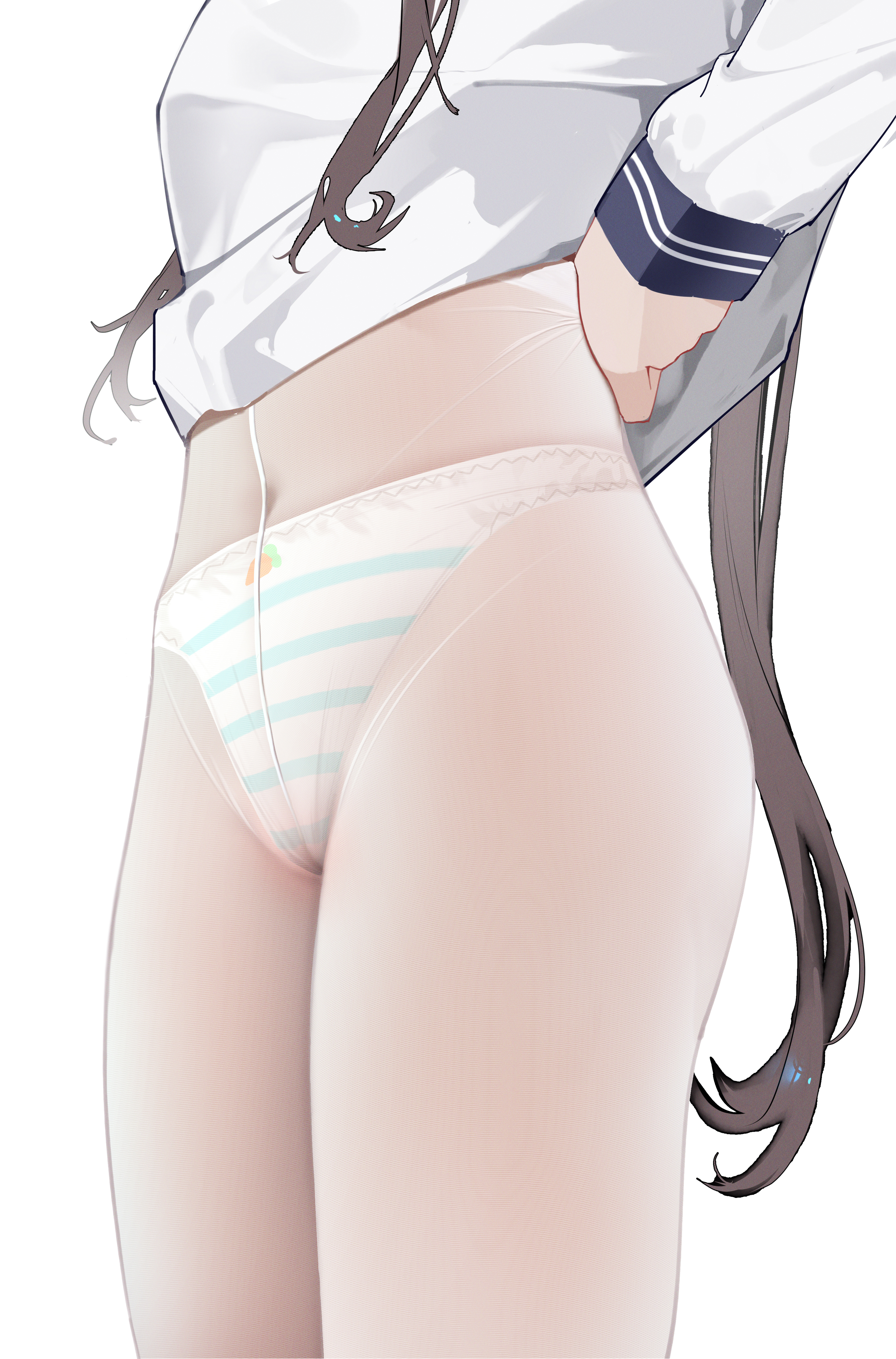 amiya_(arknights) arknights cameltoe pantsu pantyhose see_through seifuku shimapan user_hkxv2584