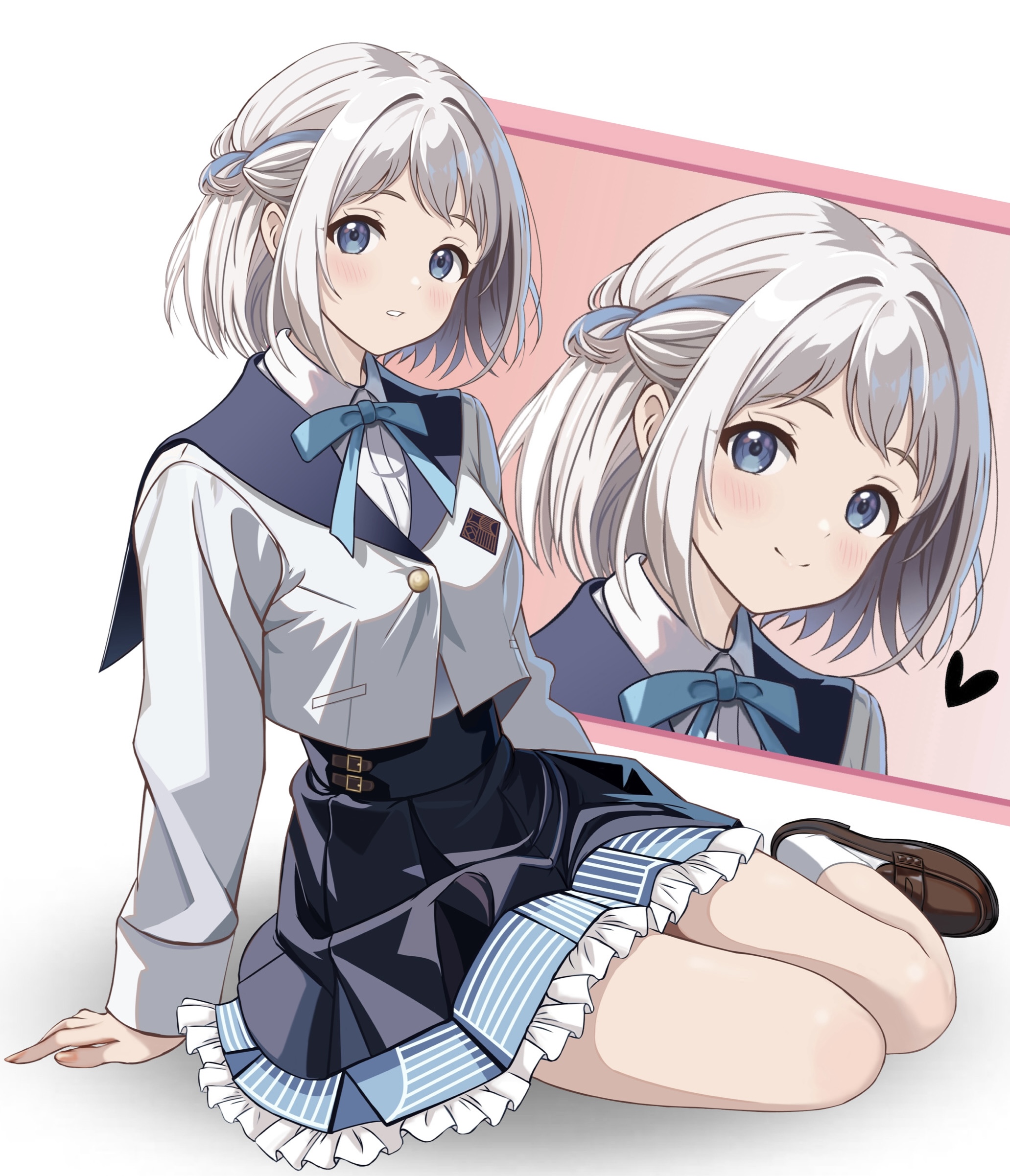 gakuen_idolm@ster katsuragi_lilja seifuku the_idolm@ster zaofeng