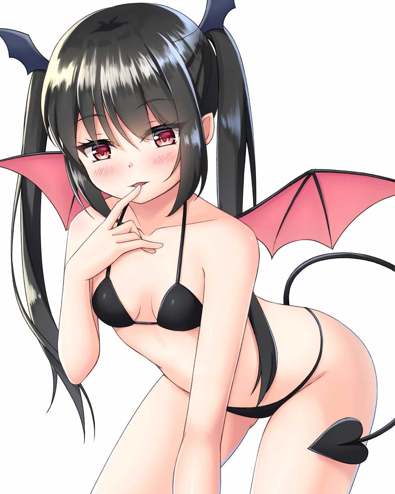 7fuji_06 bikini pointy_ears swimsuits tail wings