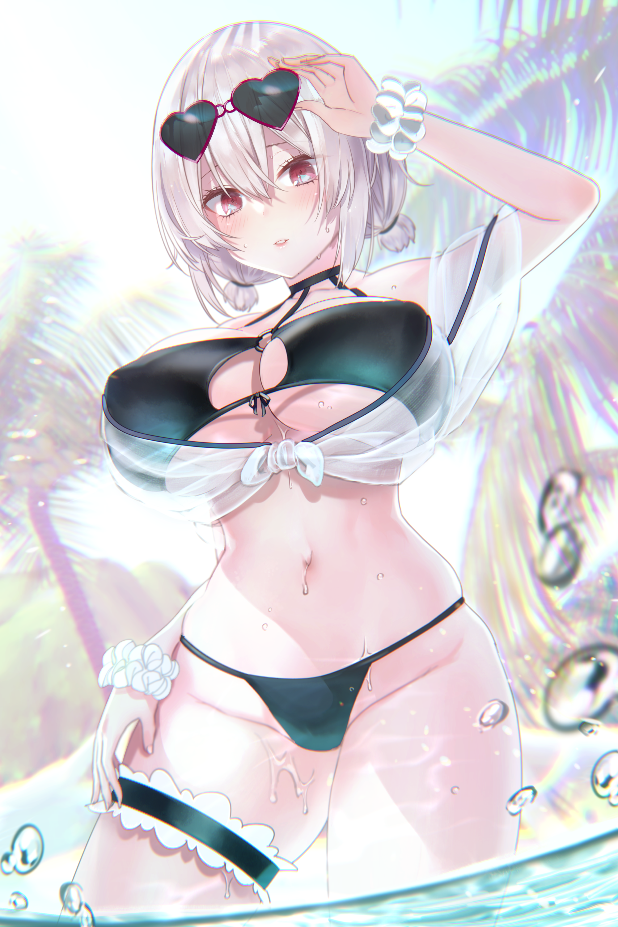 Pottsness Azur Lane Sirius Azur Lane Bikini Garter