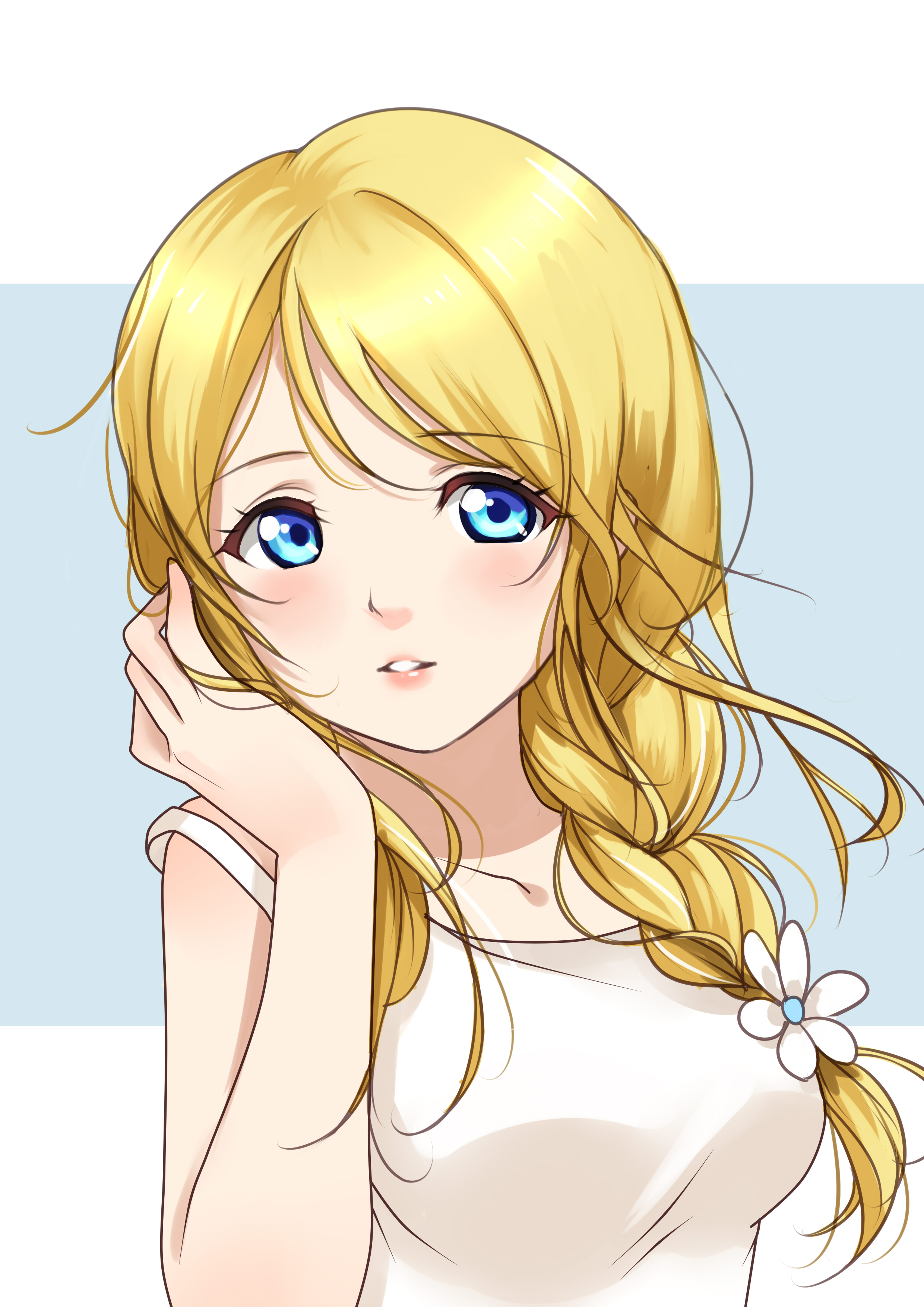 ayase_eli clouble dress love_live! love_live!_(series) summer_dress