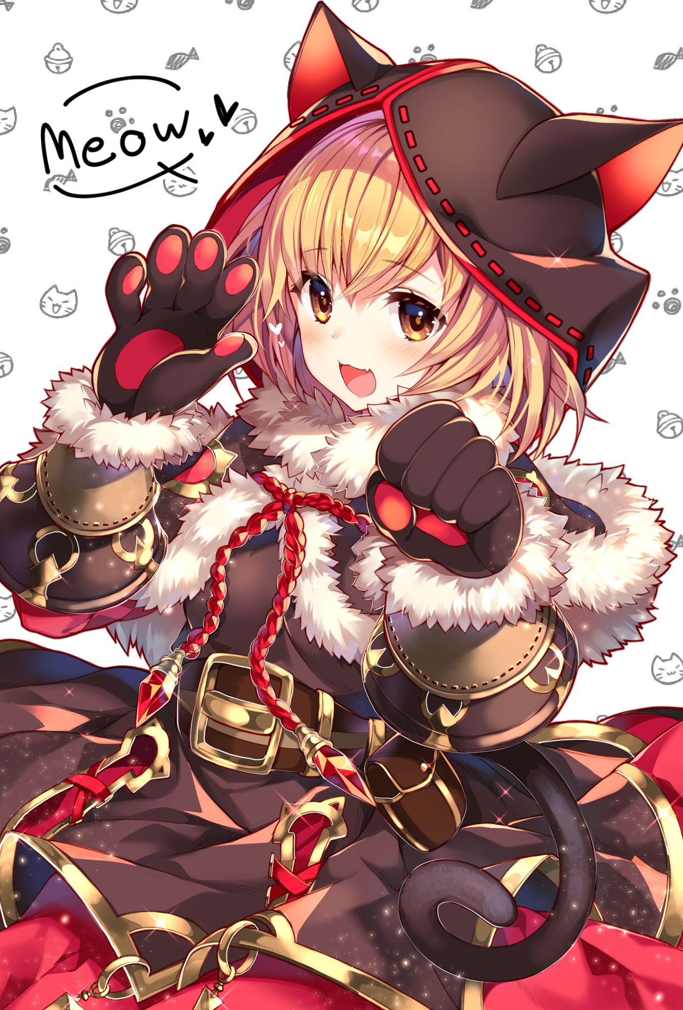 animal_ears armor djeeta_(granblue_fantasy) granblue_fantasy homadelic nekomimi tail