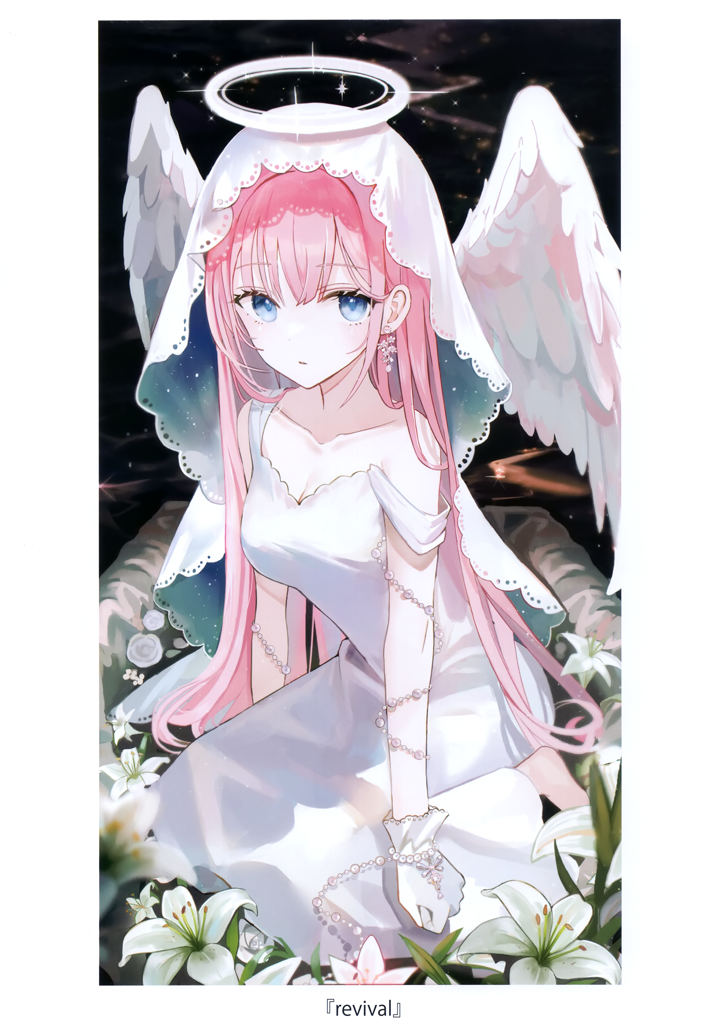 angel dress iren irenlovel no_bra wings