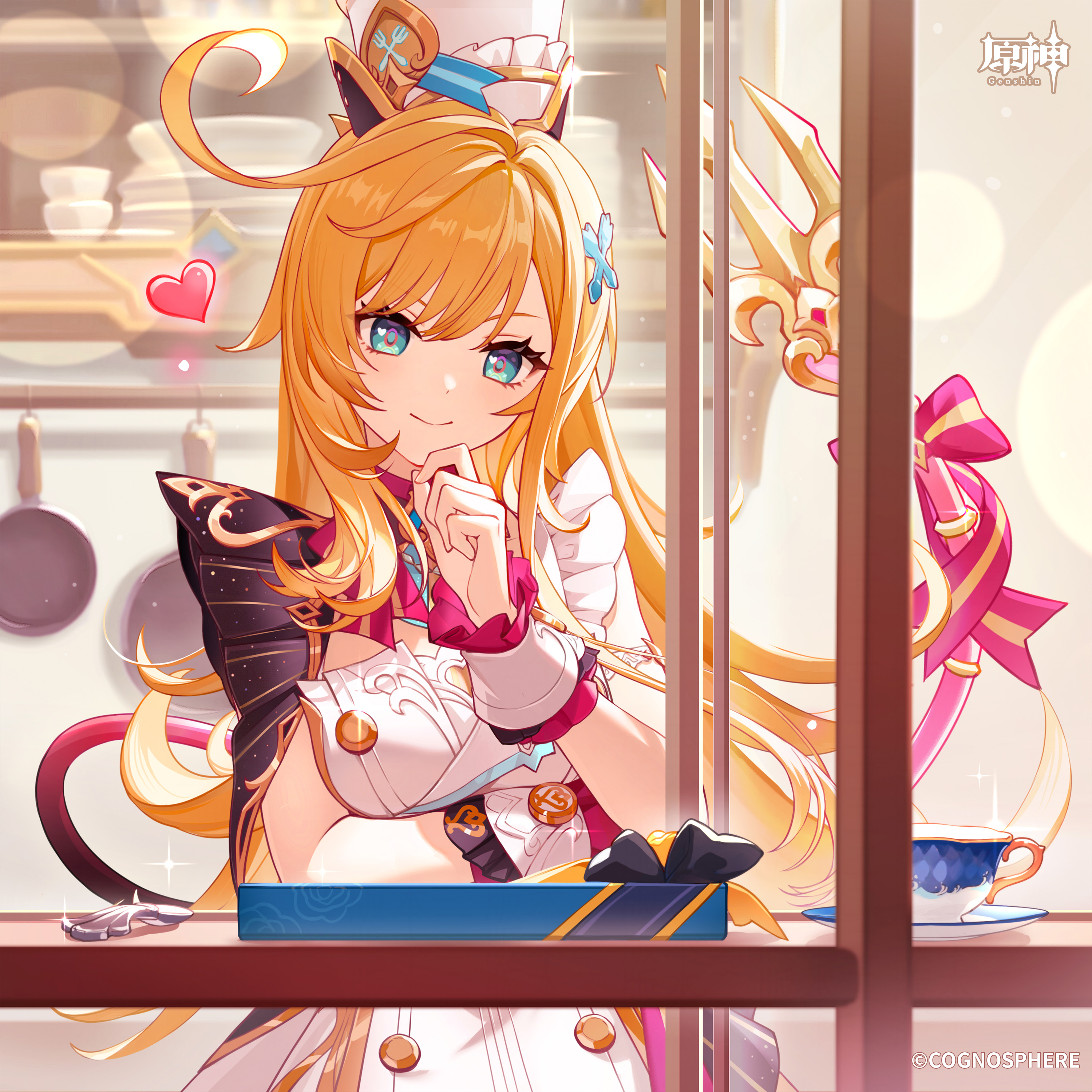 dress escoffier genshin_impact tagme tail