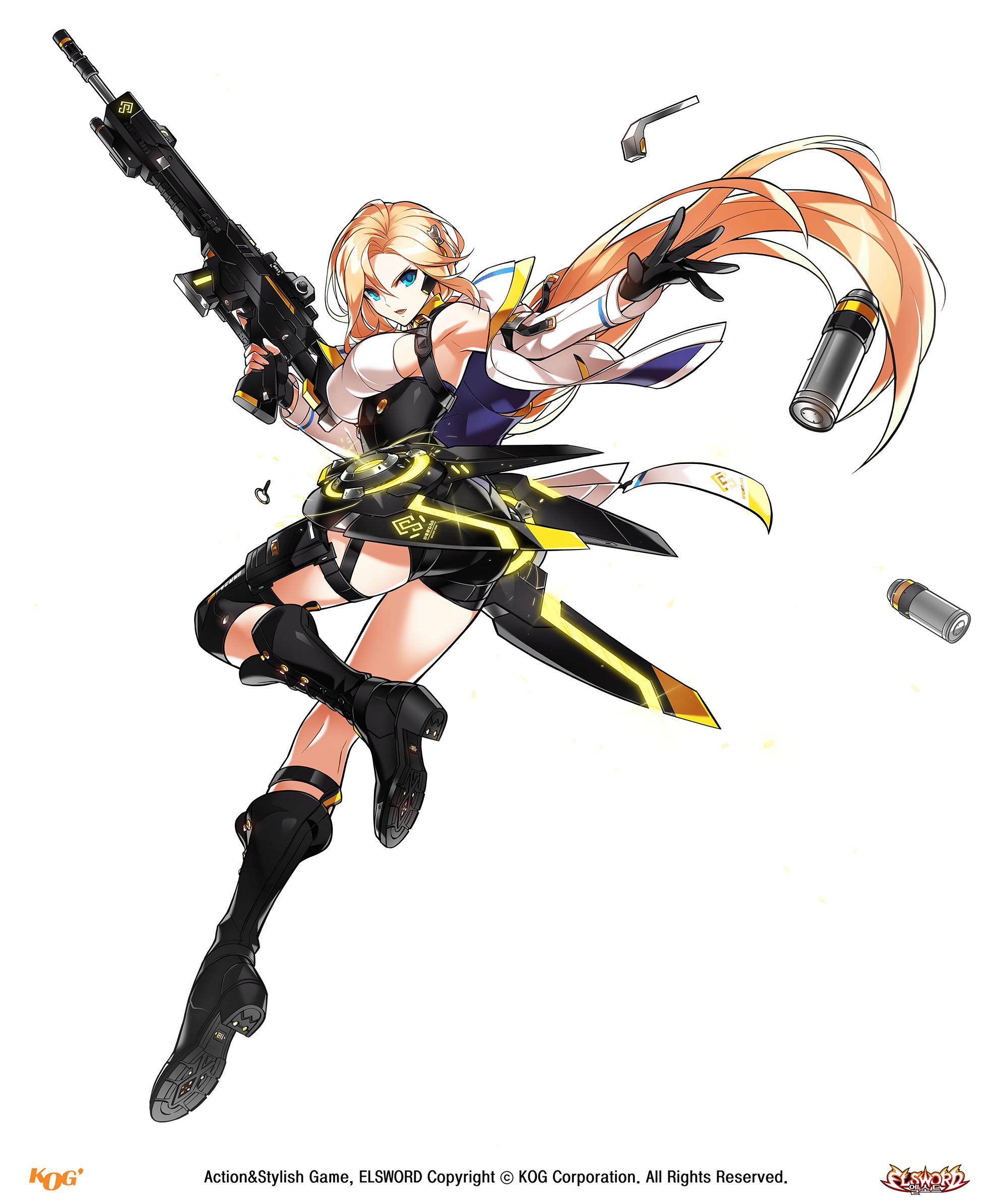 elsword rose (elsword) gun heels tagme transparent png weapon | #438527 ...