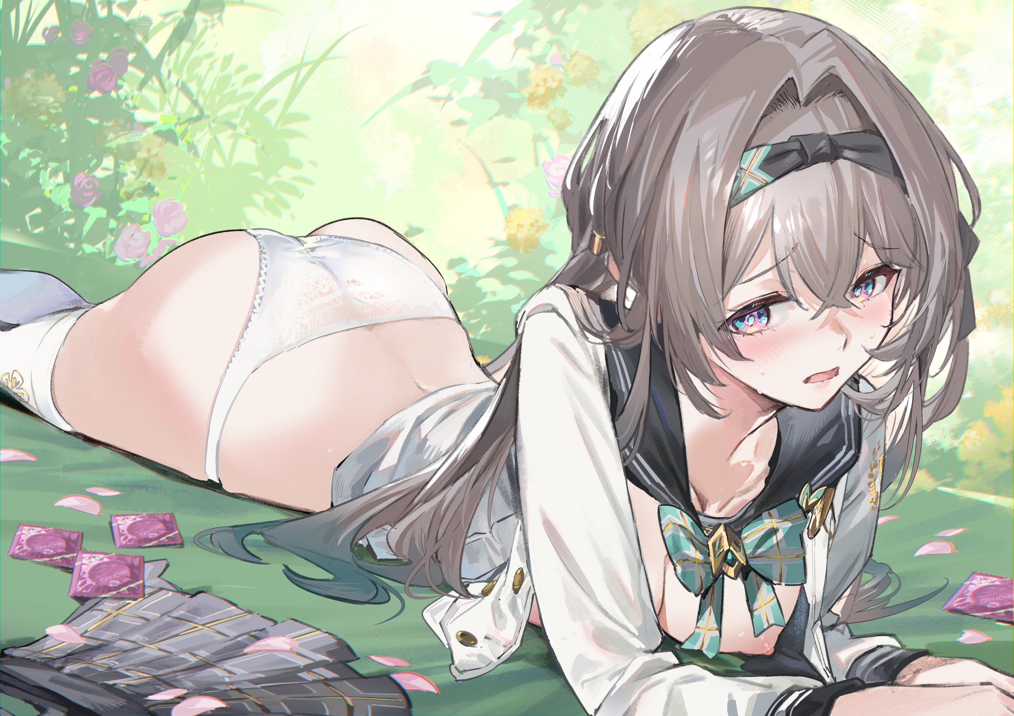 firefly honkai:_star_rail kurotsuki_machi nipples no_bra pantsu seifuku