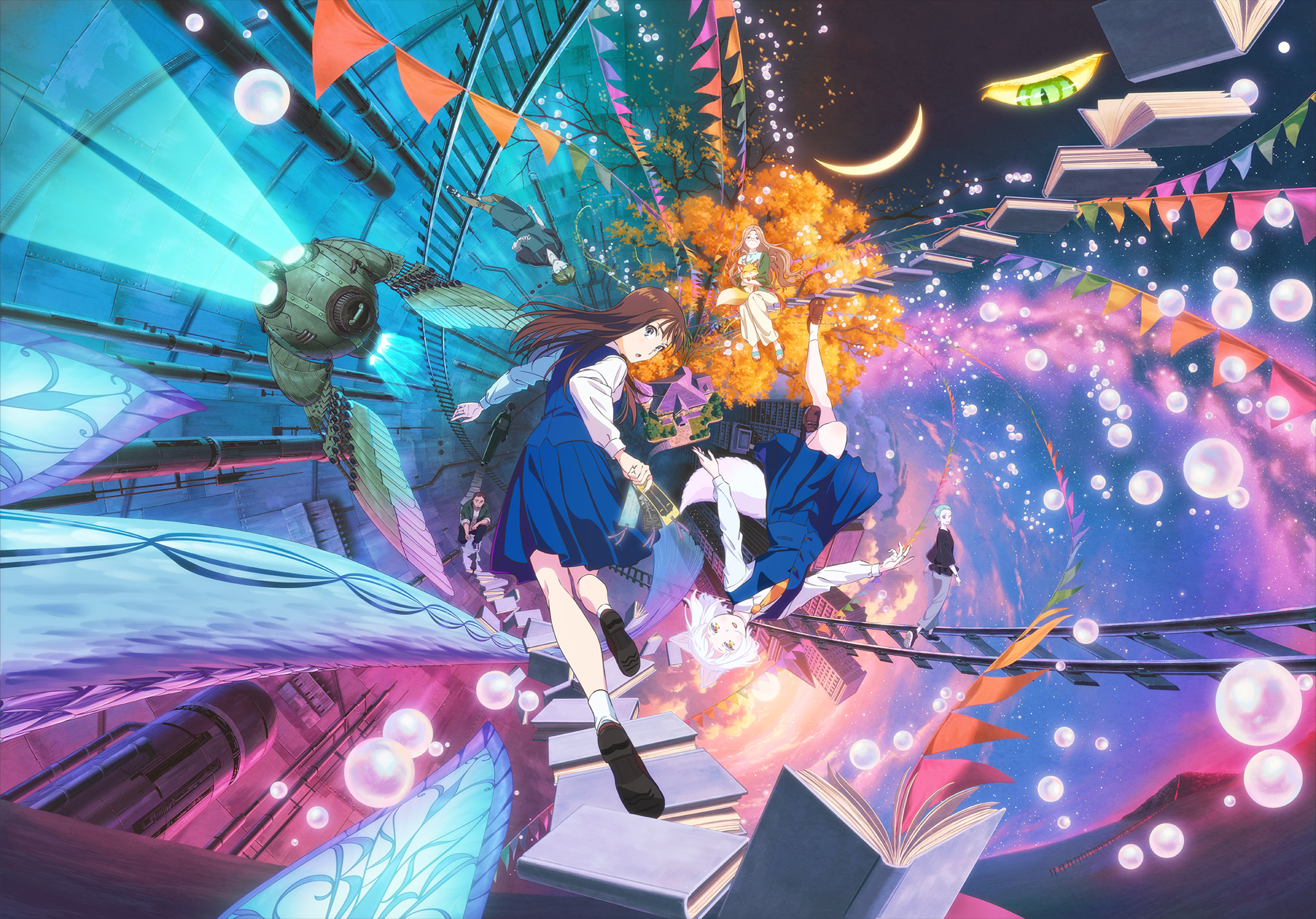 animal_ears haruta_takafumi inumimi kono_hon_wo_nusumu_mono_wa mashiro_(kono_hon_wo_nusumu_mono_wa) megane mikura_ayumu mikura_hirune mikura_mifuyu mikura_tamaki seifuku tagme tail yosano_keiko