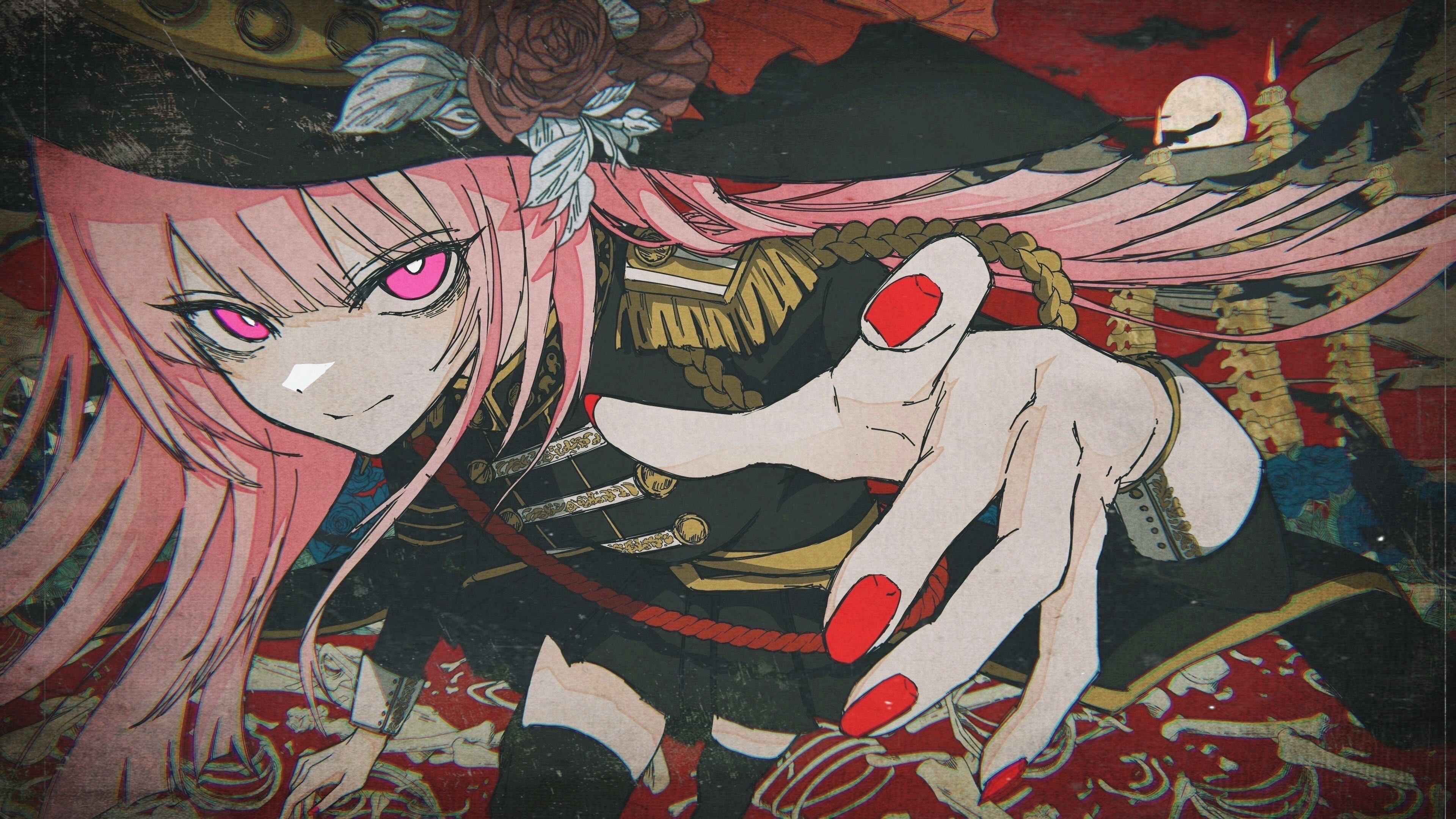 hololive hololive_english mori_calliope thighhighs uniform wallpaper washiya0