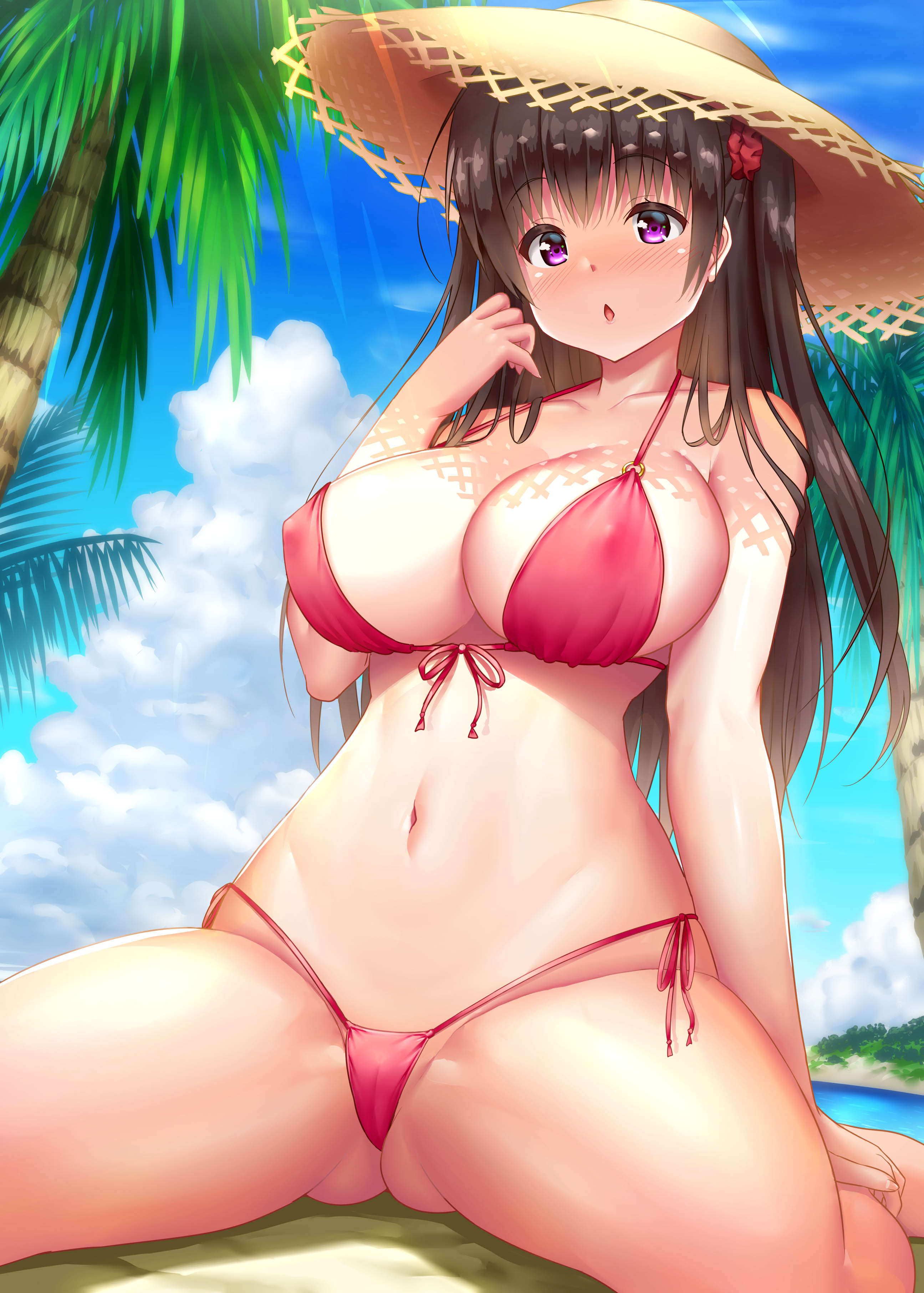 bikini cameltoe erect_nipples swimsuits thong uehiro