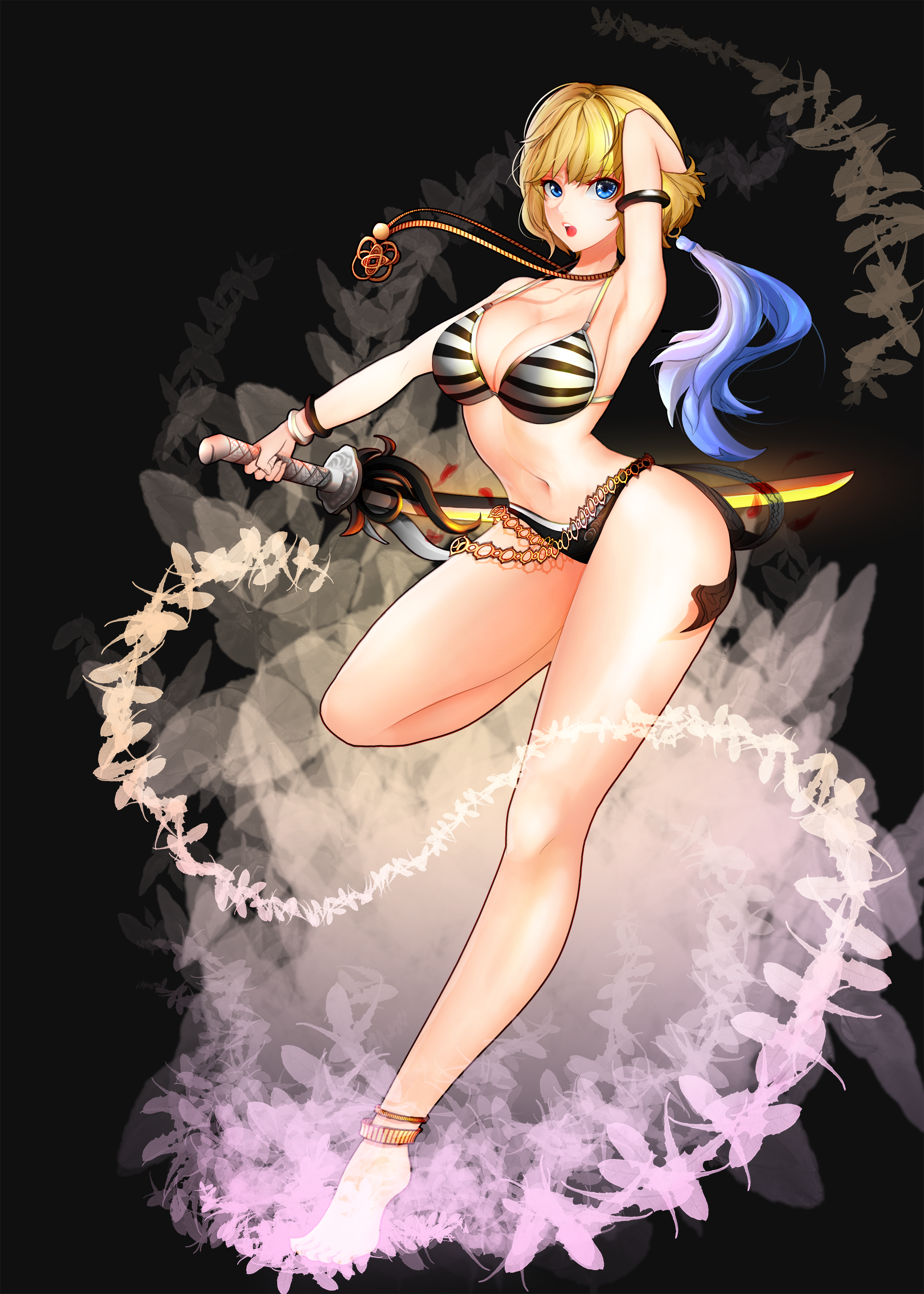 bikini blade_&_soul br cleavage swimsuits sword