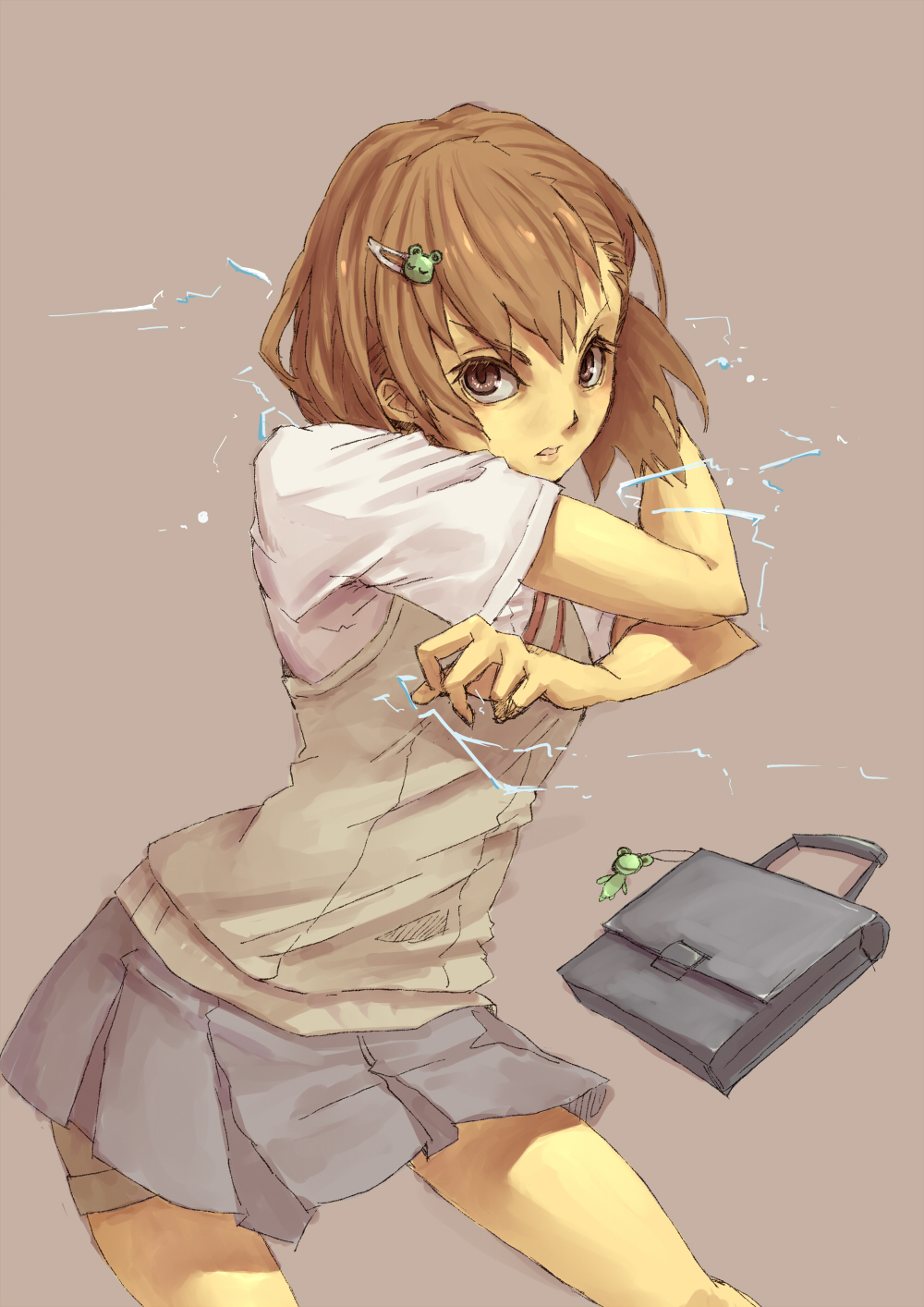 bookshelf misaka_mikoto seifuku suzuno_(bookshelf) toaru_kagaku_no_railgun toaru_majutsu_no_index